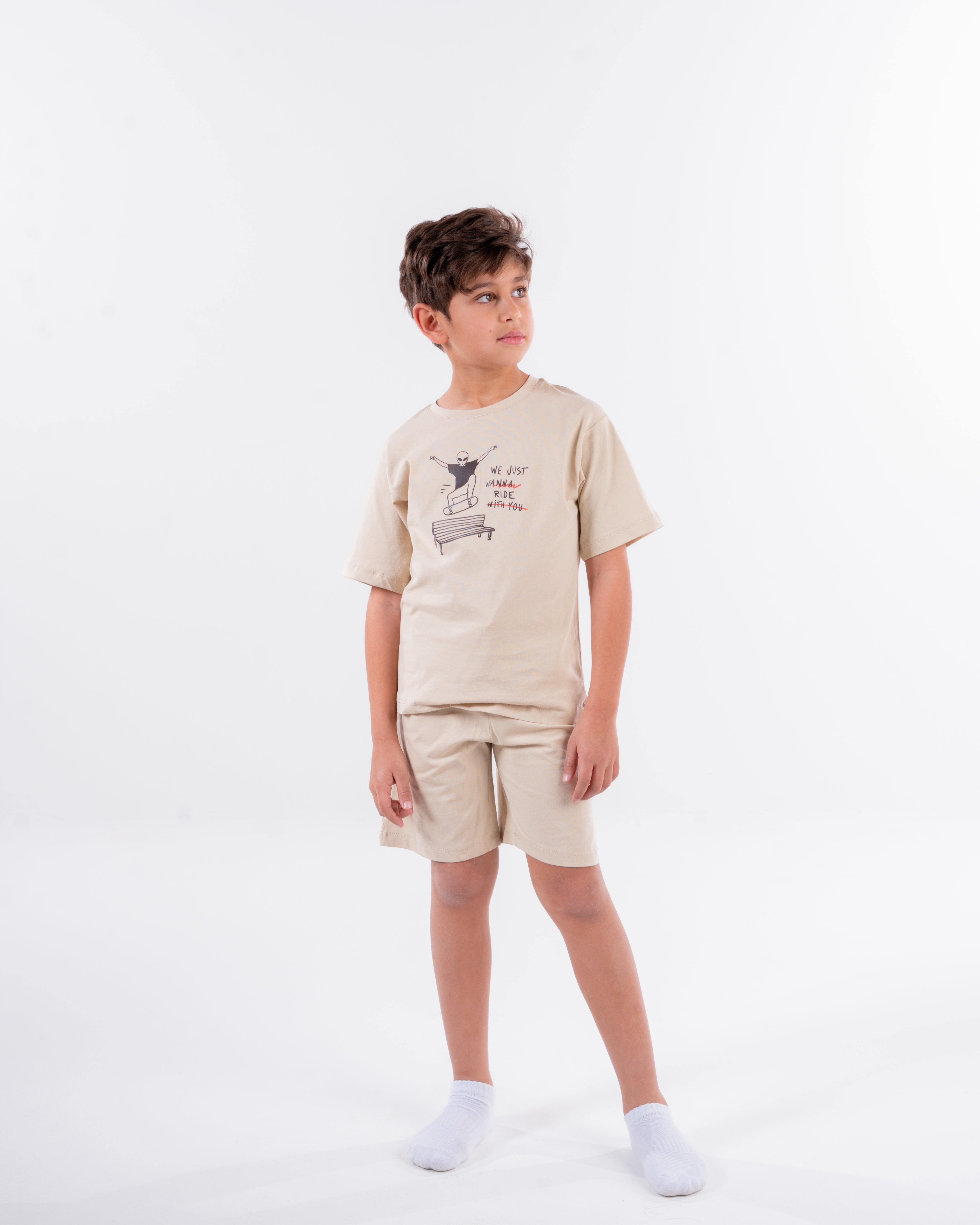 Boys Printed Half Sleeves Pyjama