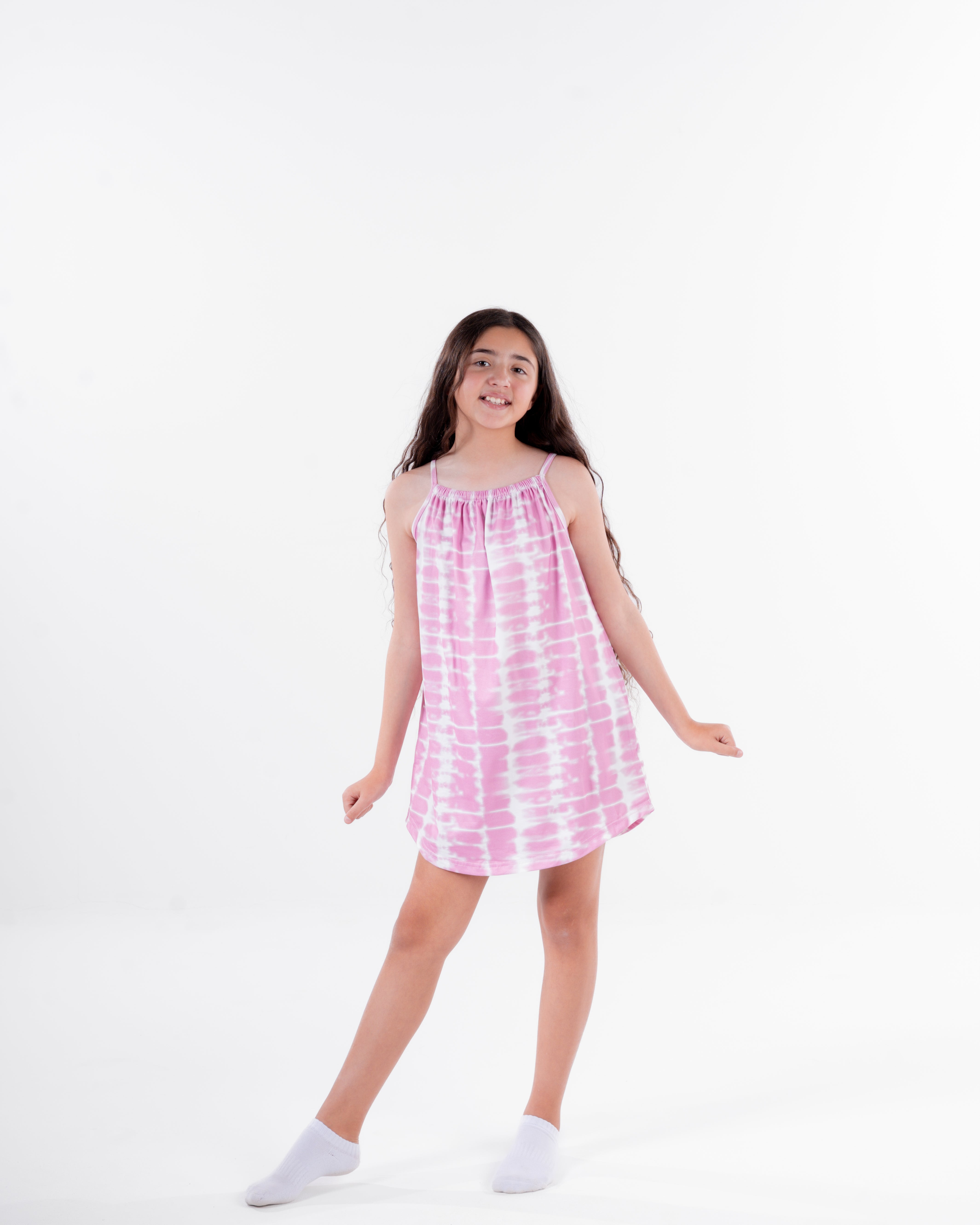 Girls Printed Sleeveless Nightgown