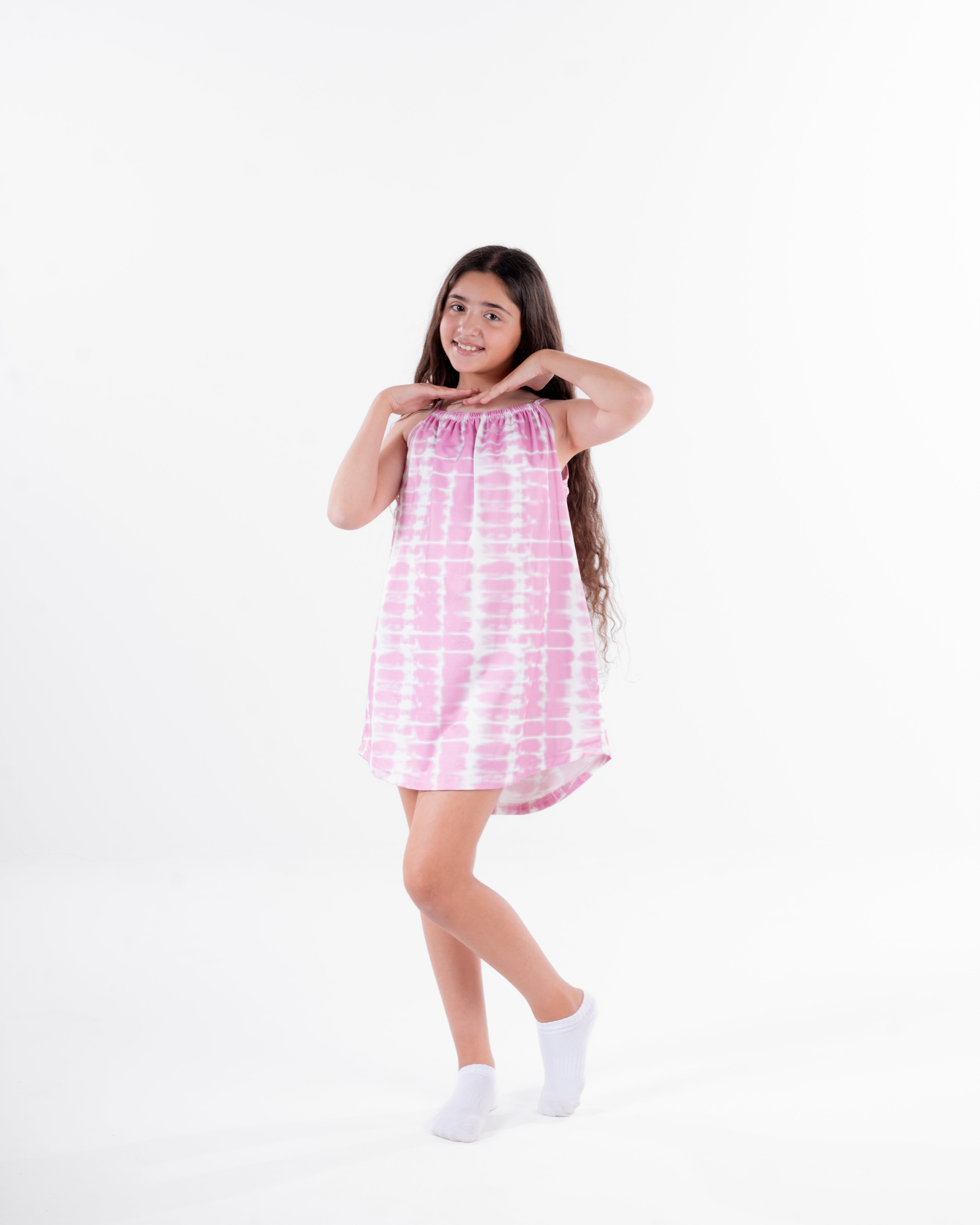Girls Printed Sleeveless Nightgown