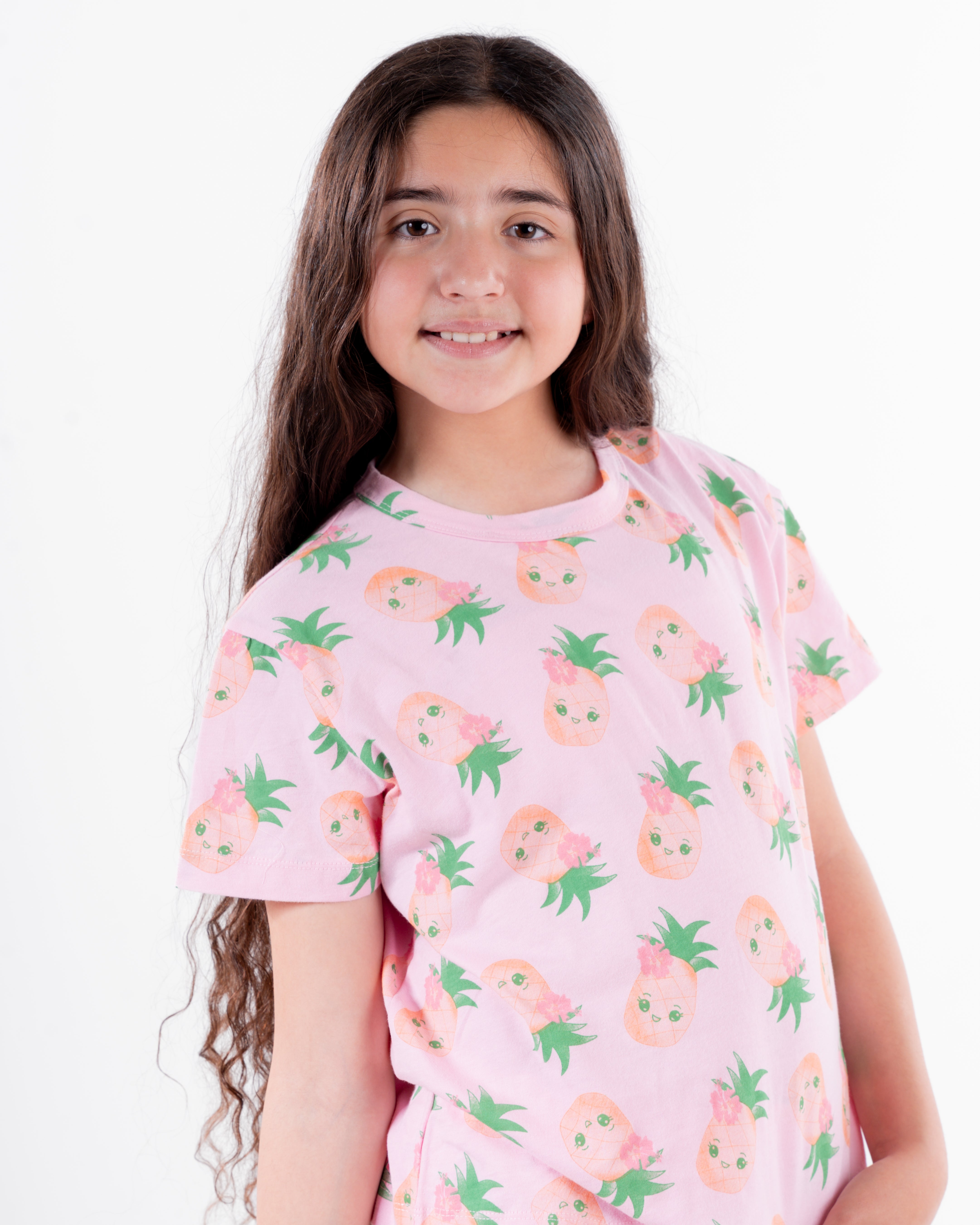 Payjama Girls Printed Pineapple Top  Payjama