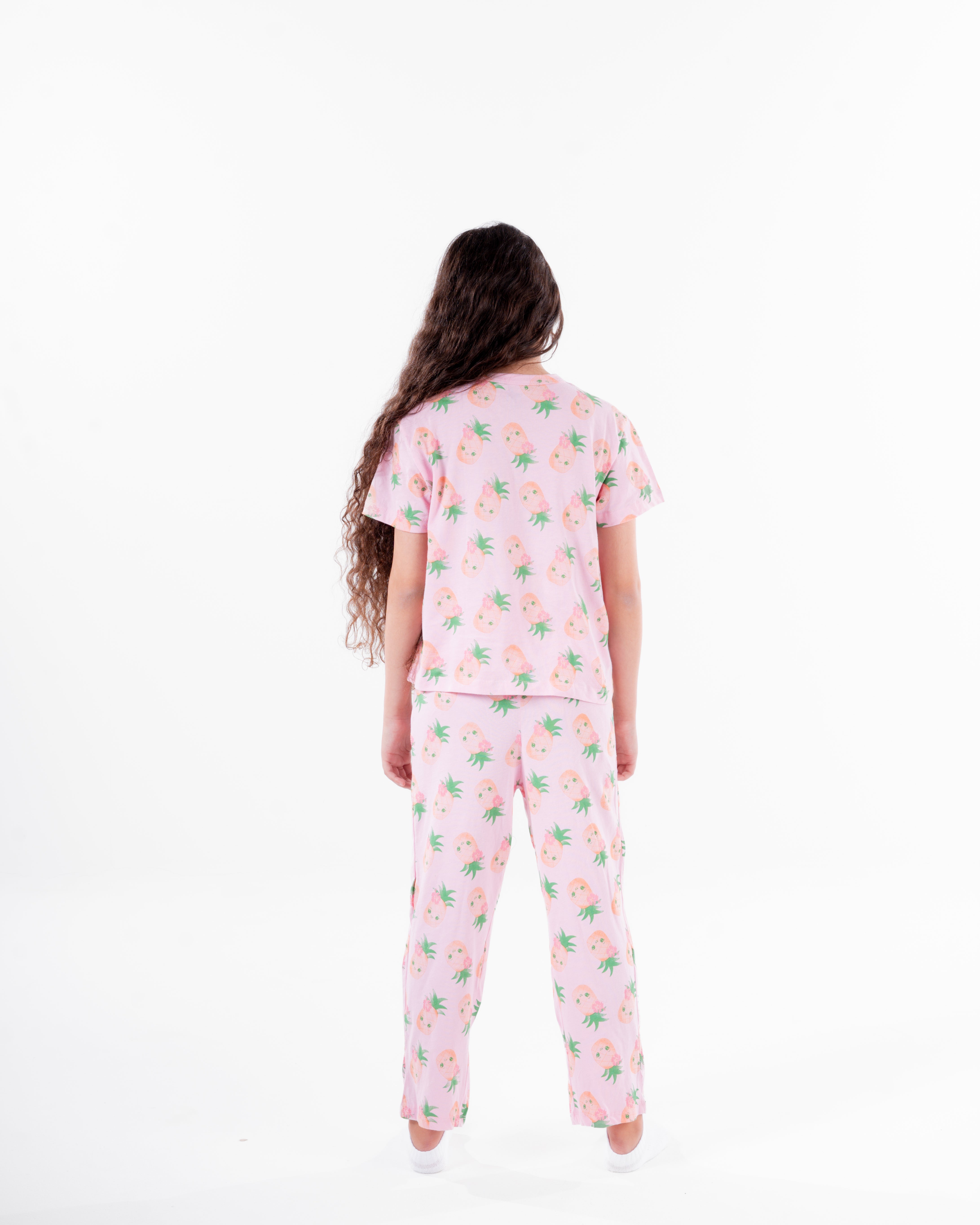 Payjama Girls Printed Pineapple Top  Payjama