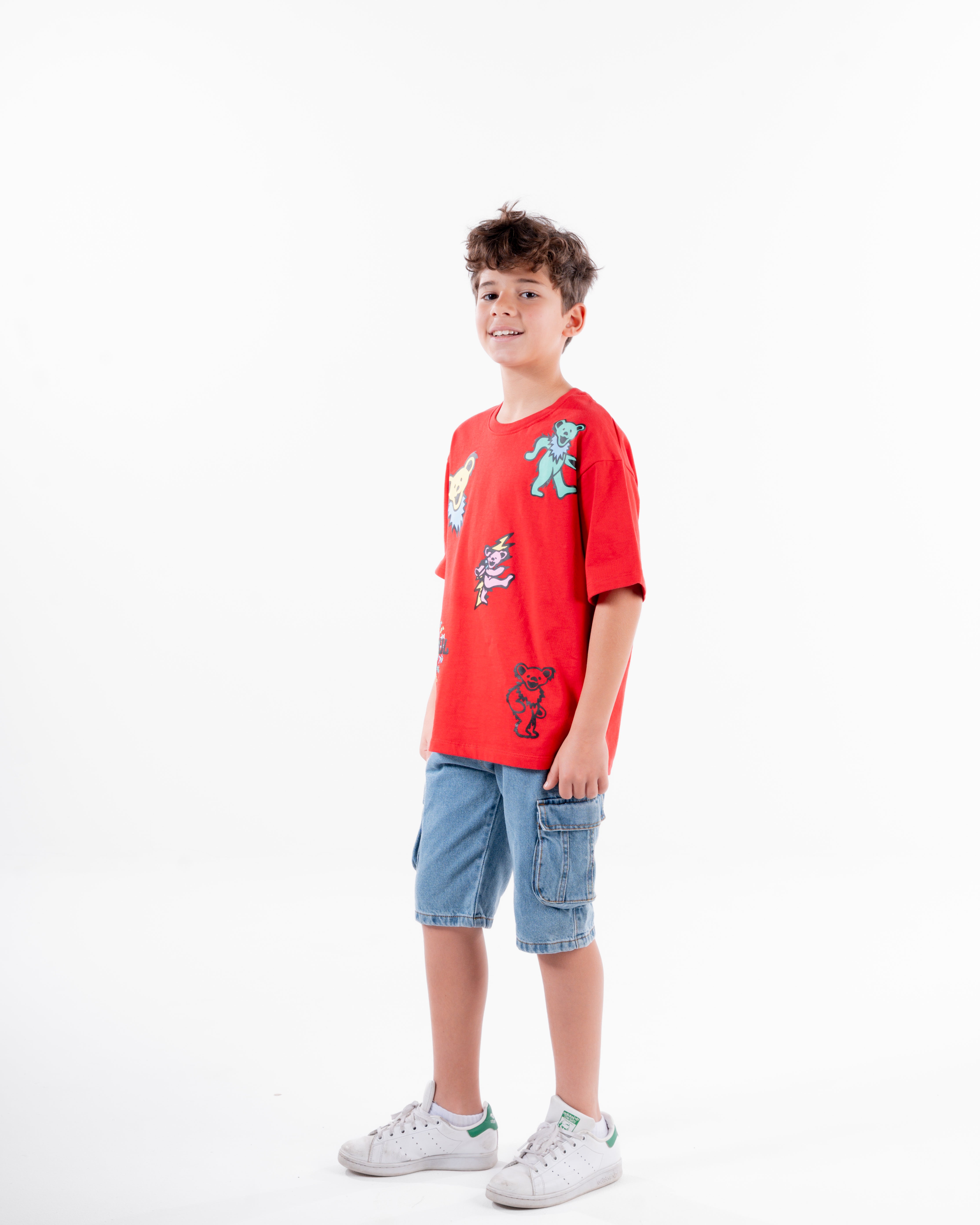 Boys Printed Half Sleeves T-Shirt Oversize