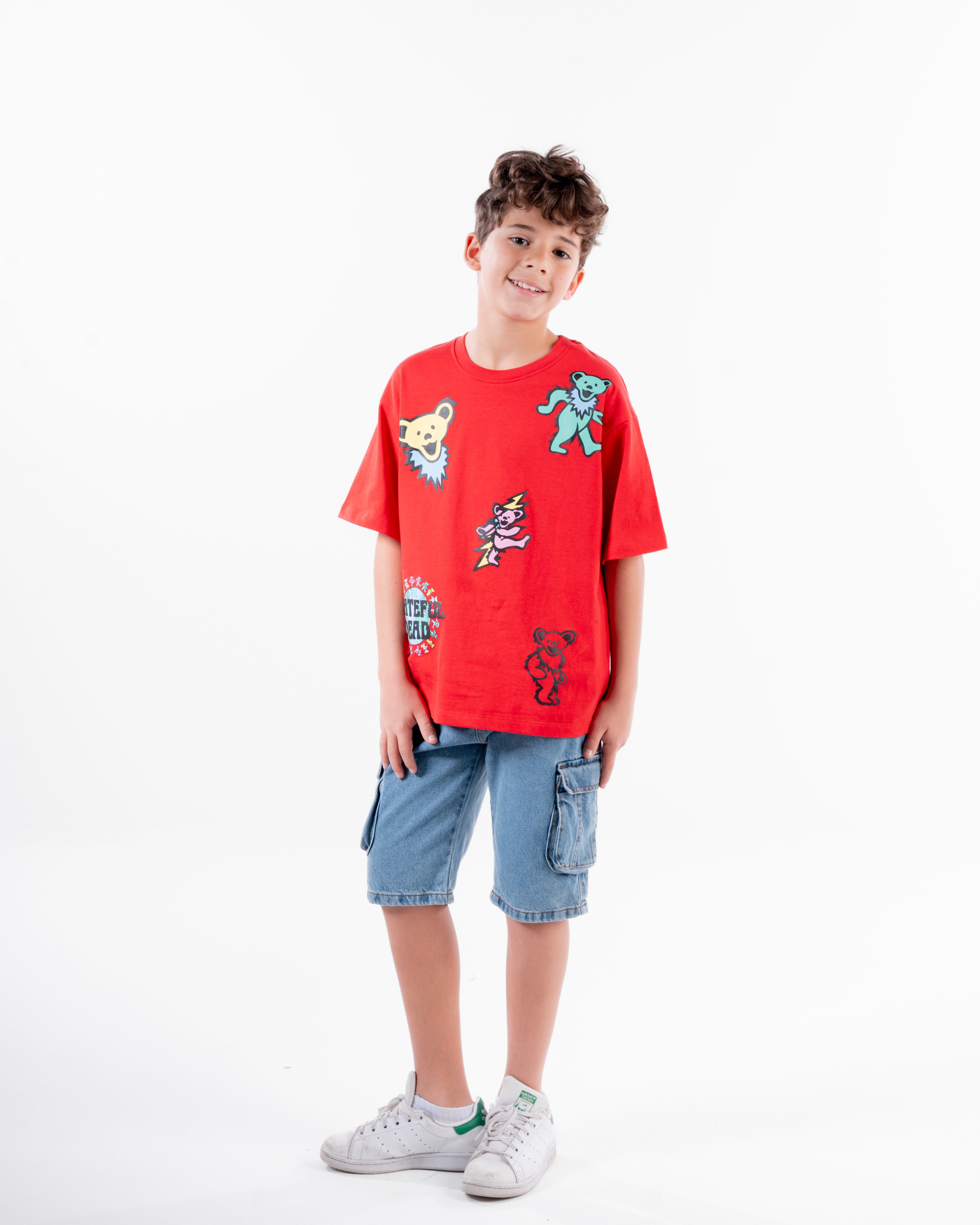 Boys Printed Half Sleeves T-Shirt Oversize