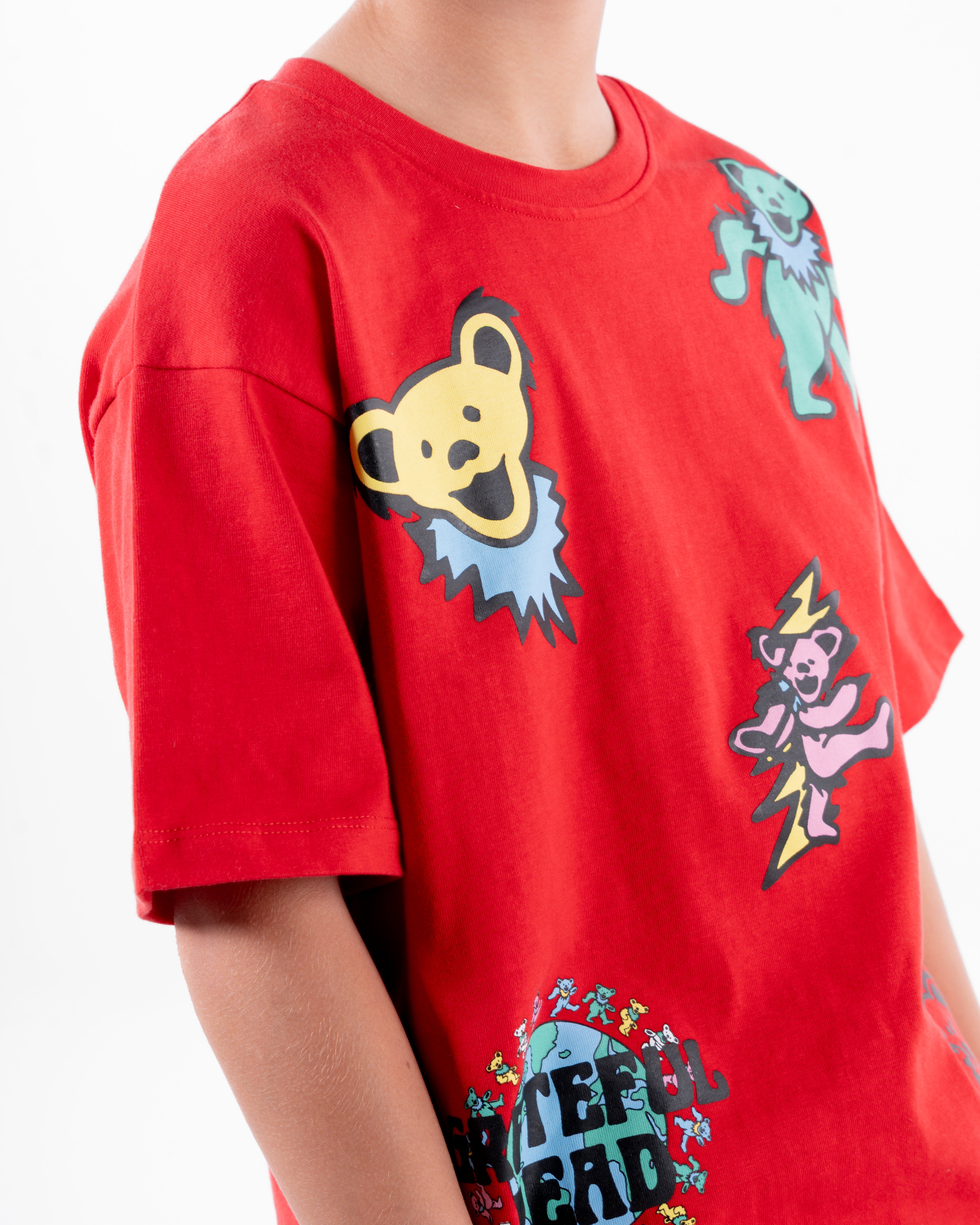 Boys Printed Half Sleeves T-Shirt Oversize