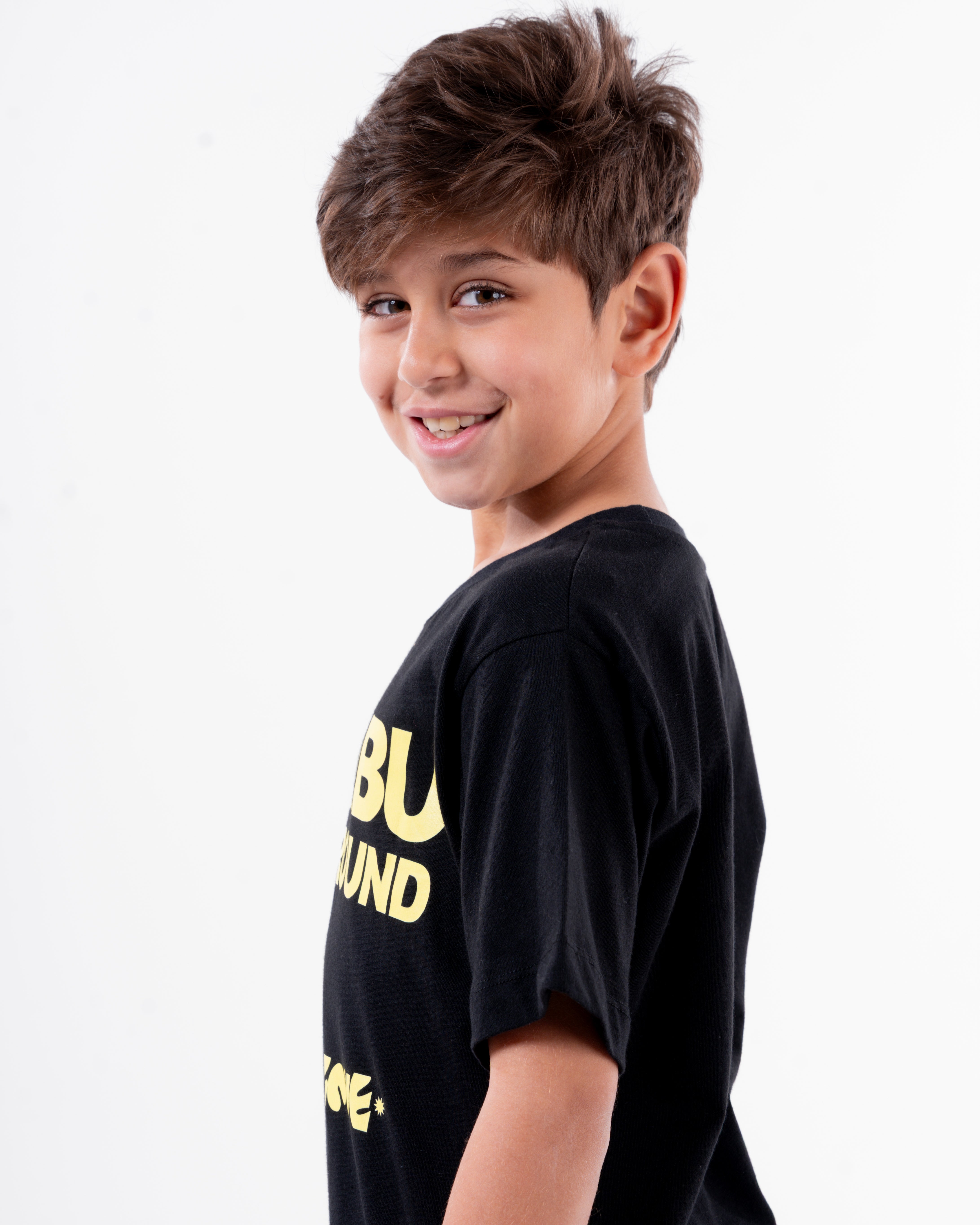 Boys Printed Malibu Half Sleeves T-Shirt Oversize