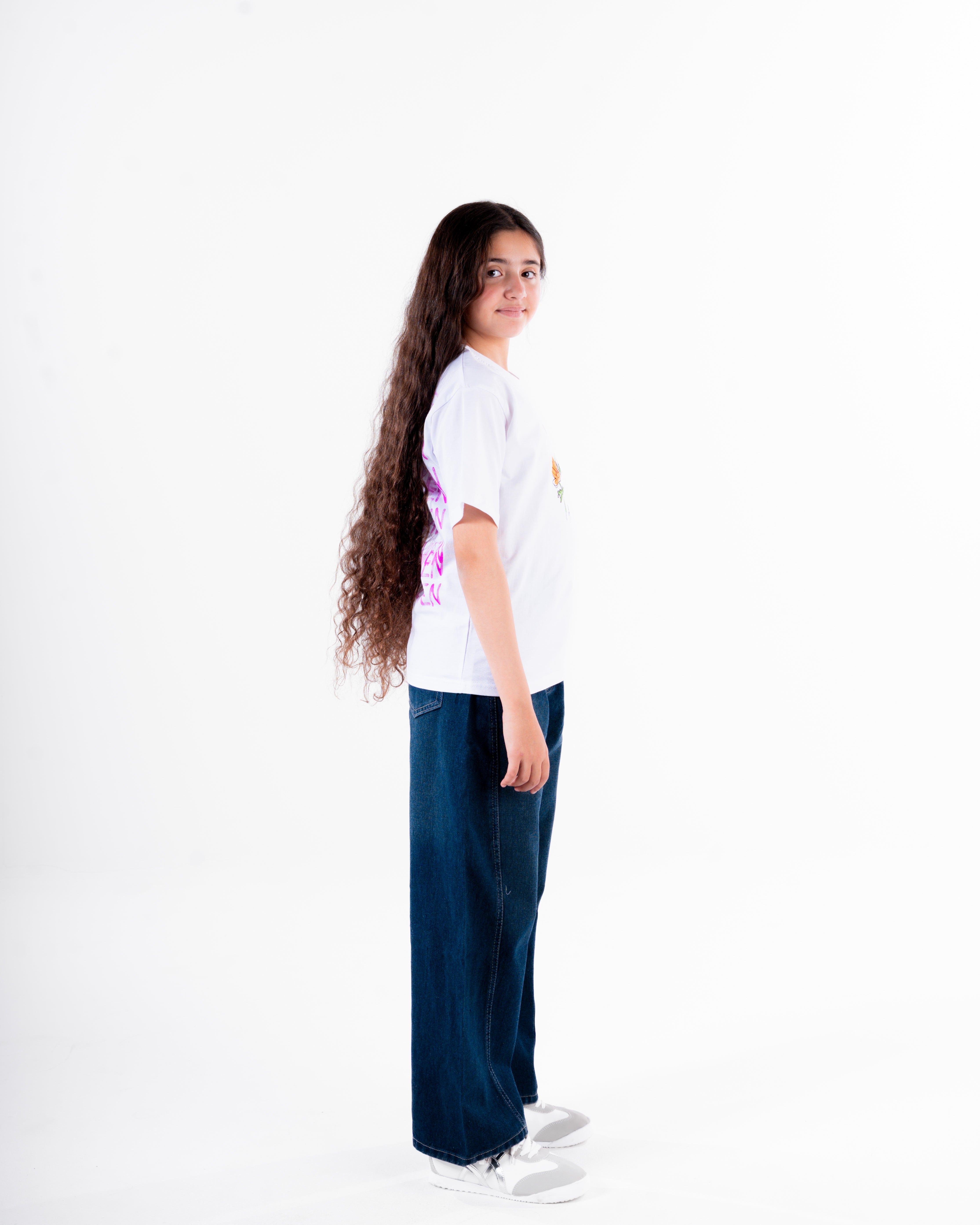 Girls Printed Half Sleeves T-Shirt