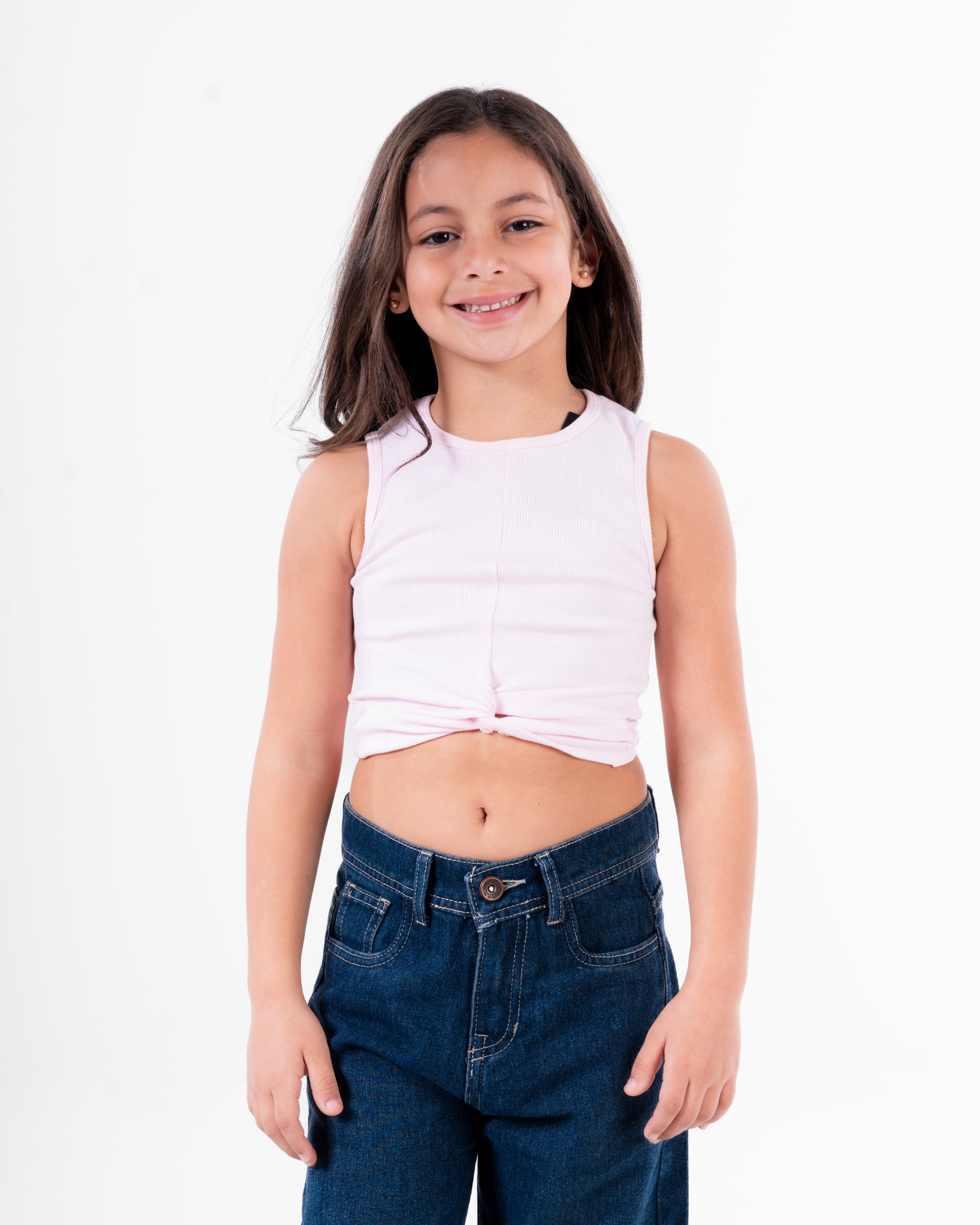 Girls Plain Cut T-Shirt