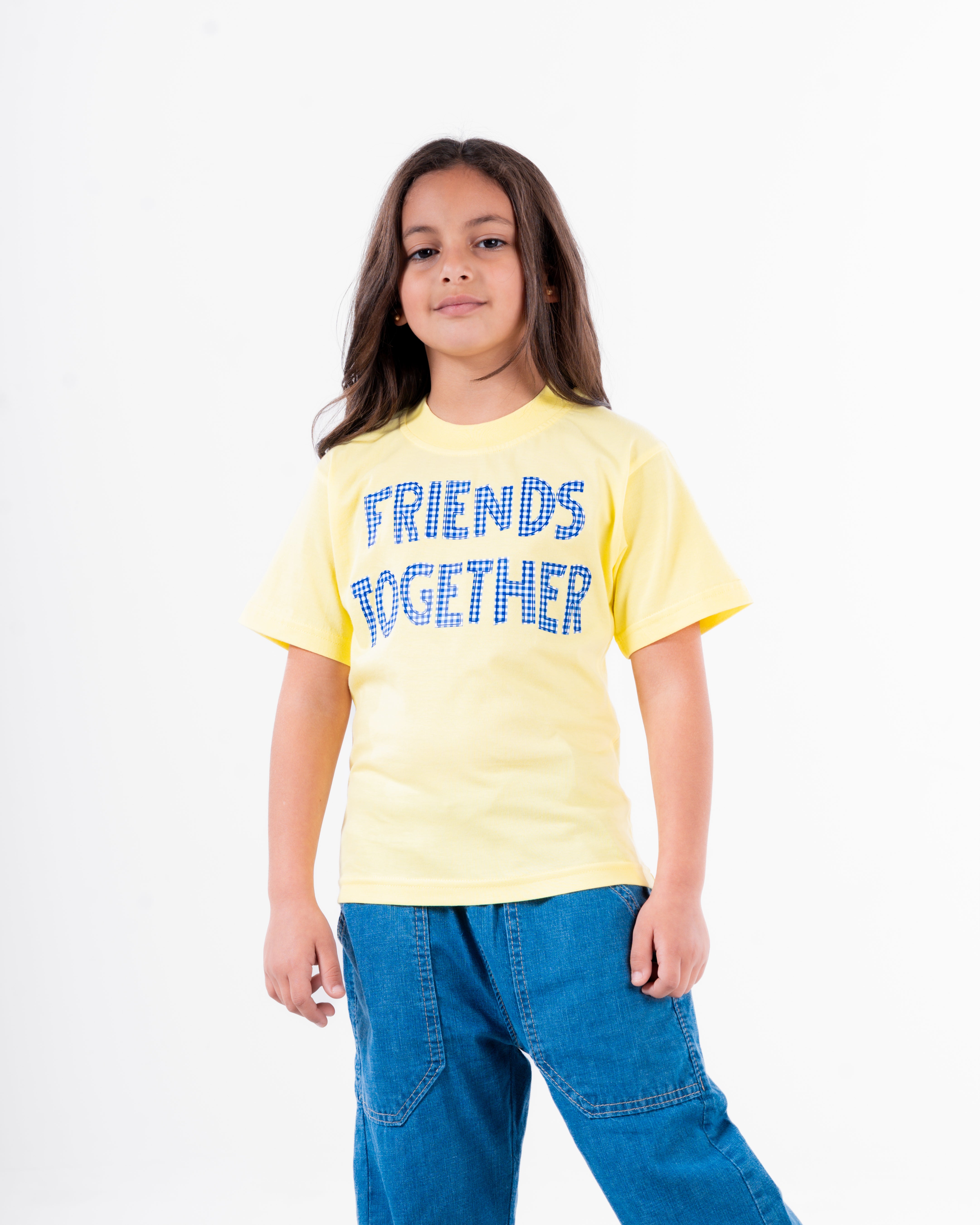 Girls Printed Friends Together T-Shirt