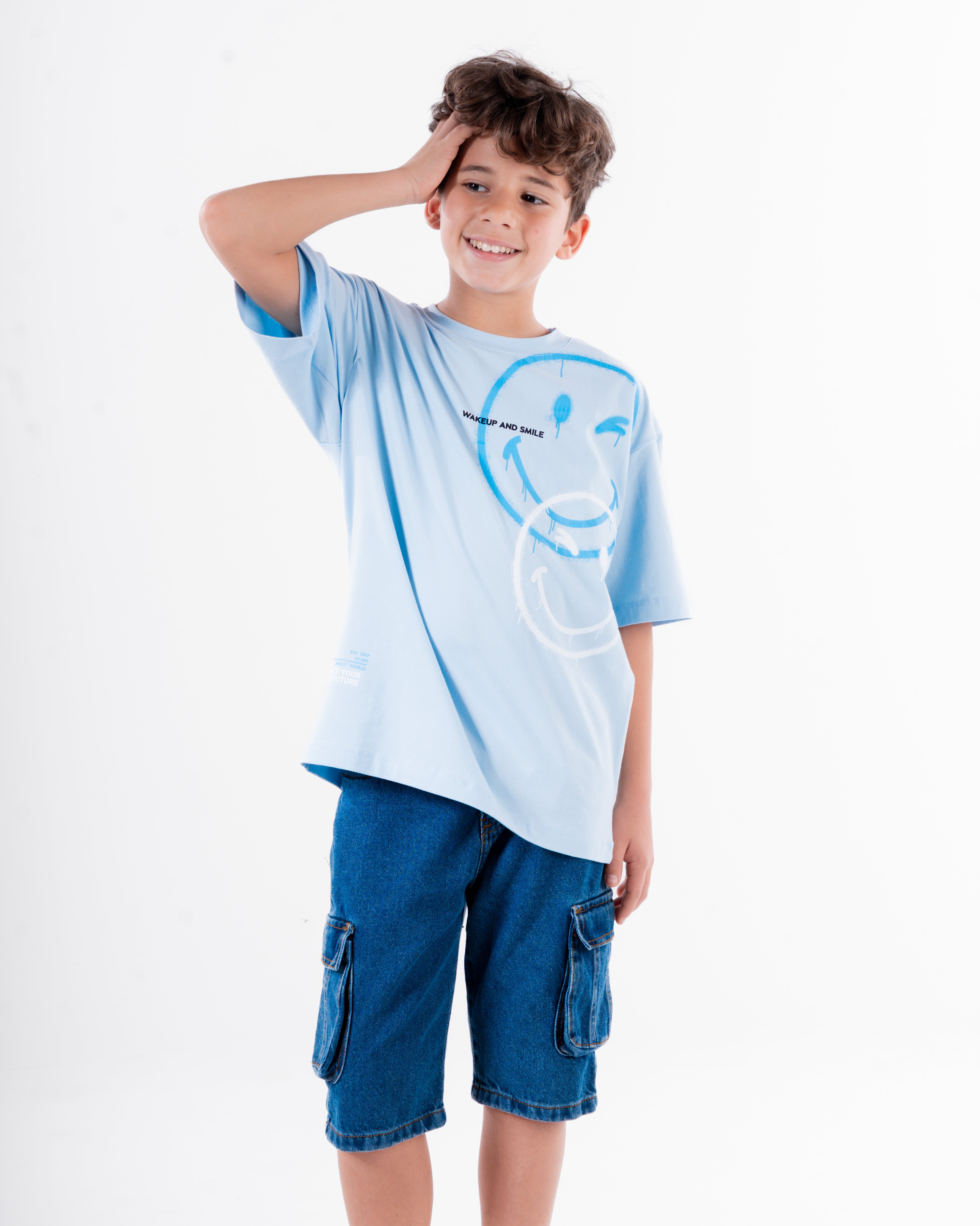 Boys Printed T-Shirt Smile