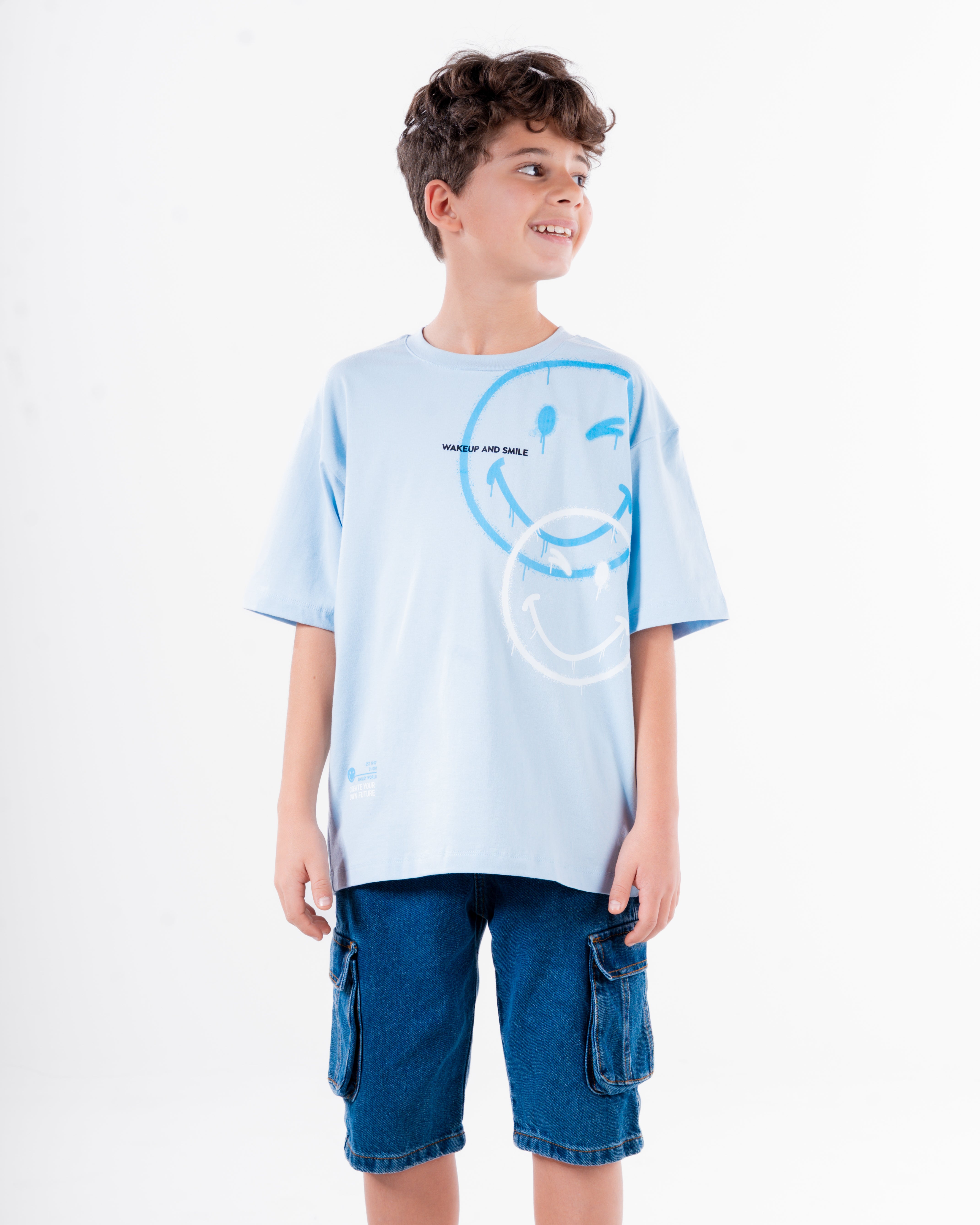 Boys Printed T-Shirt Smile