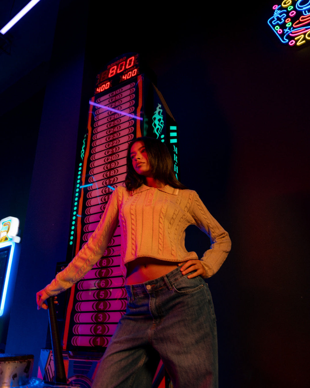 بلوفر نسائي مضفر