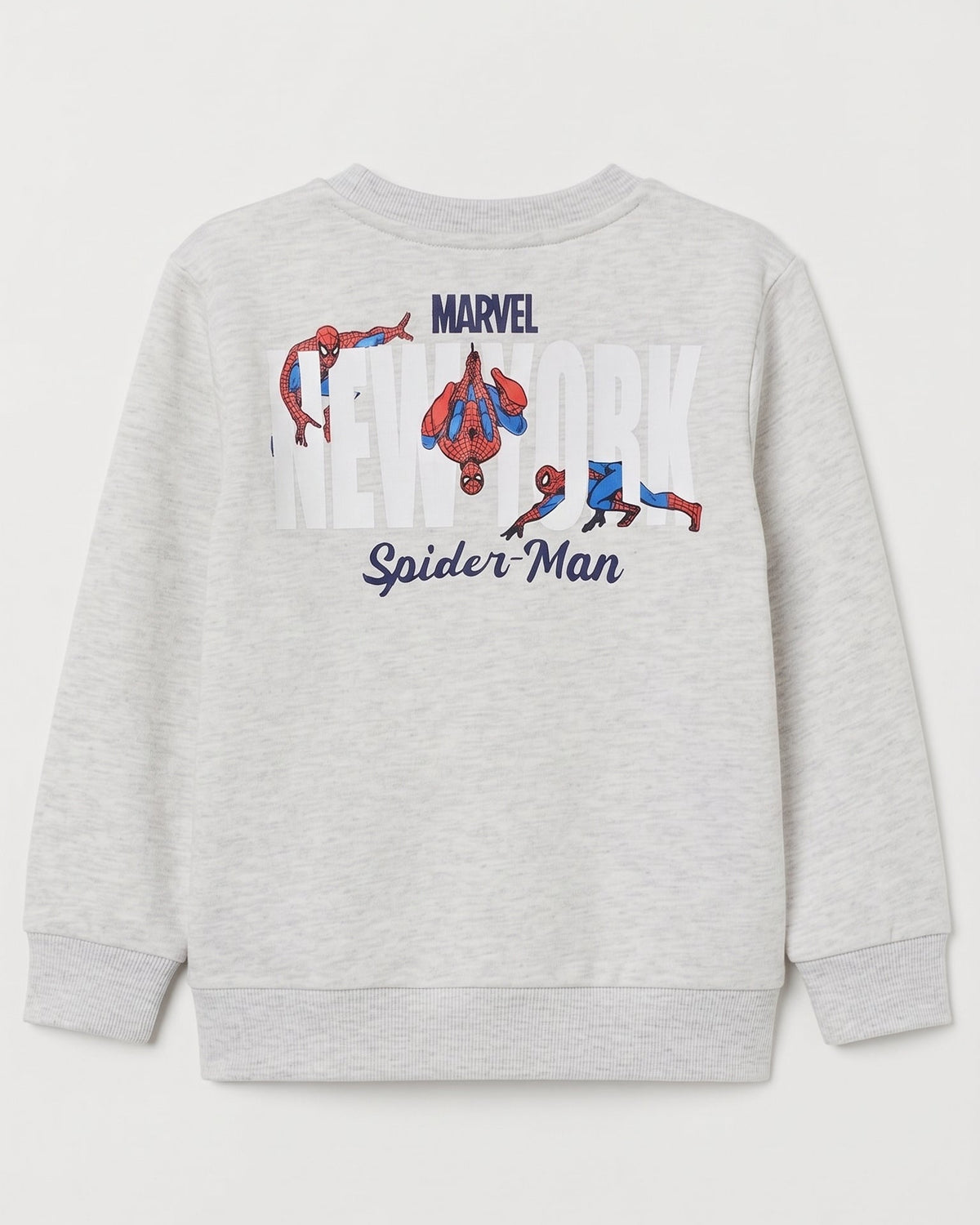 Boys Printed Spiderman Sweatshirt Round Neck