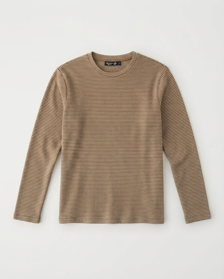 Men Stripped Long Sleeves T-Shirt