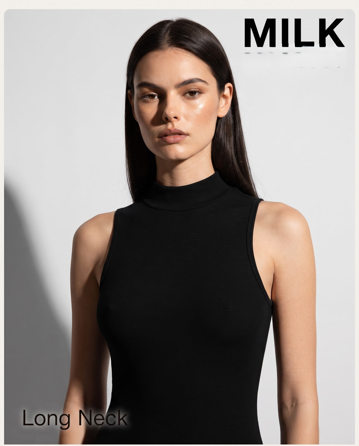 Women Plain Cut T-Shirt W/Long Neck