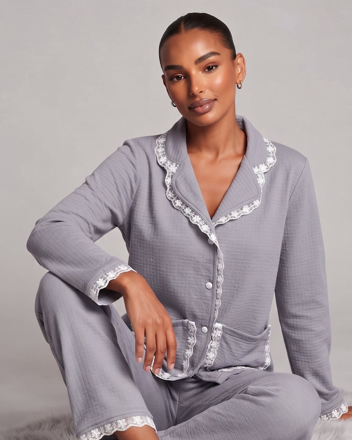 Women Pyjama W/Buttons