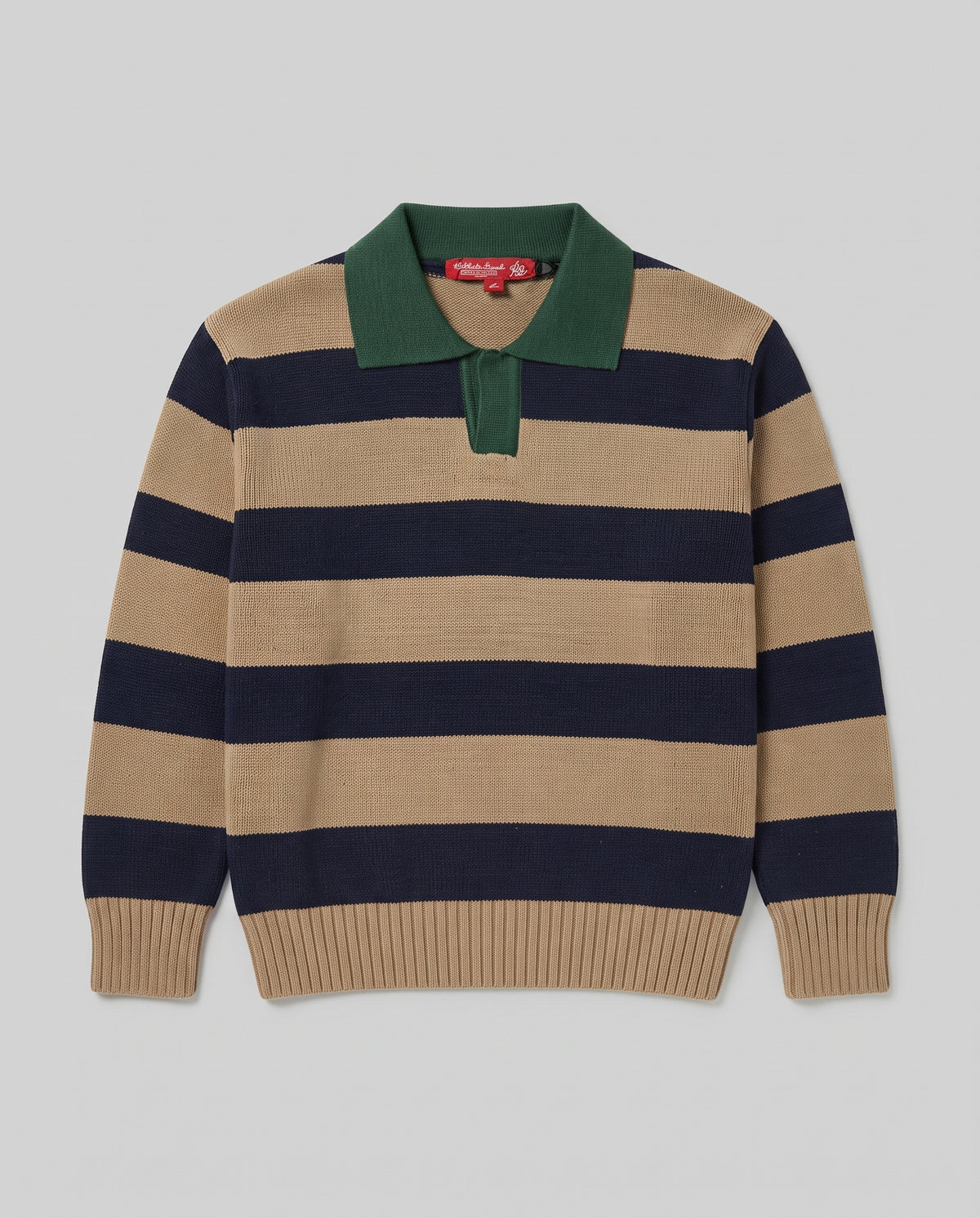 Boys Stripped Open Neck Pullover
