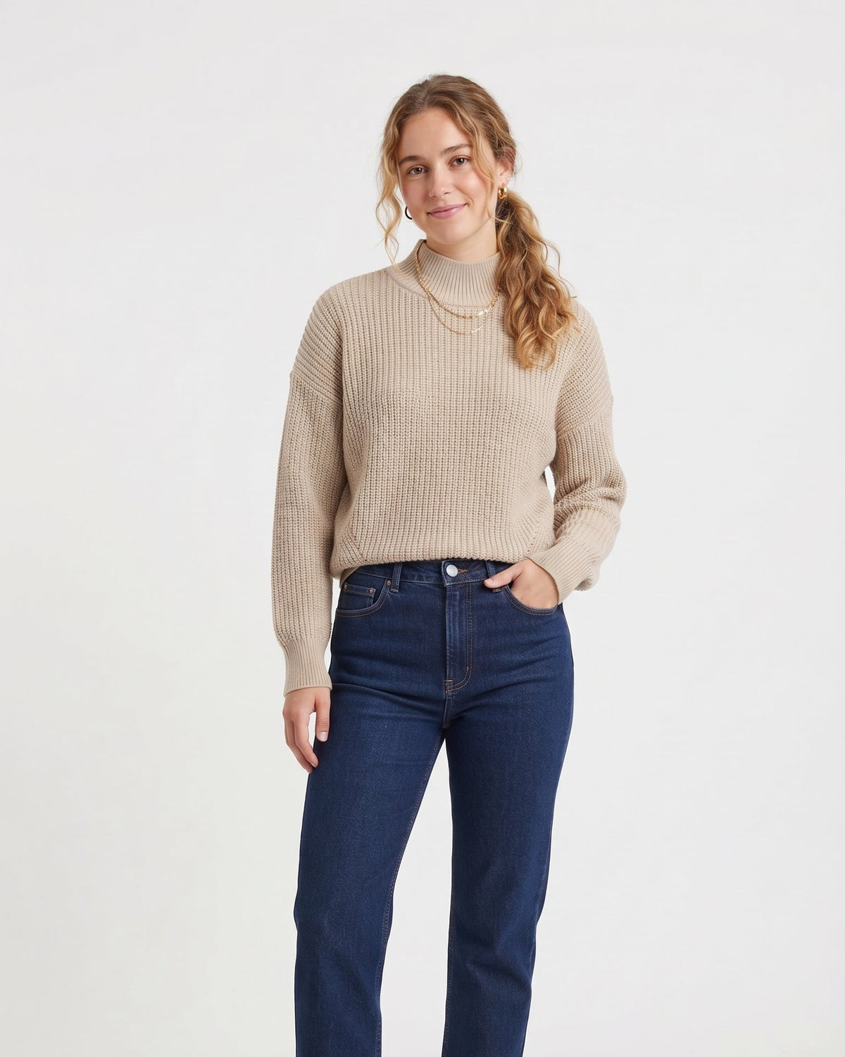Women Half Cool Neck Pullover 2