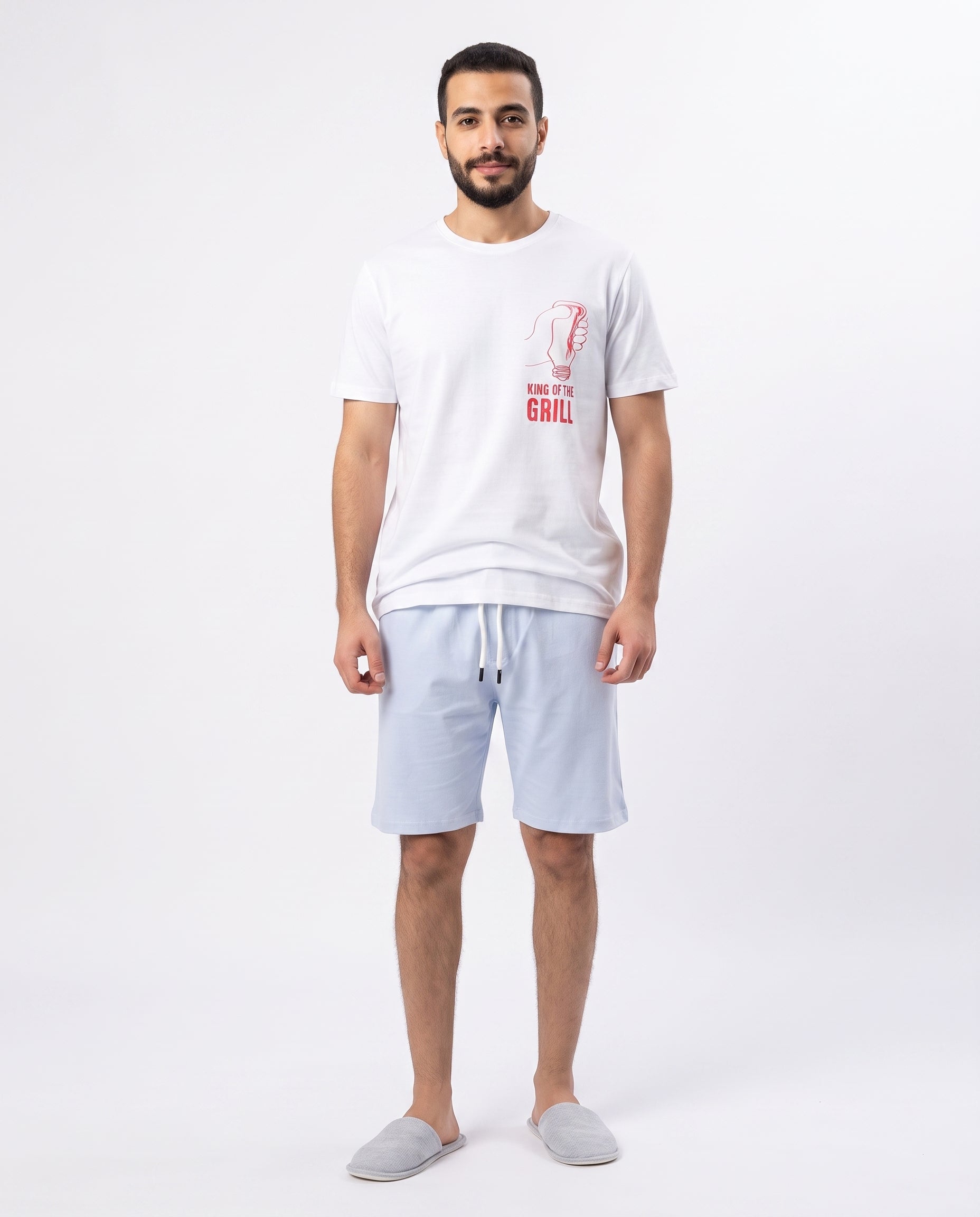 Men Printed Half Sleeves Pyjama