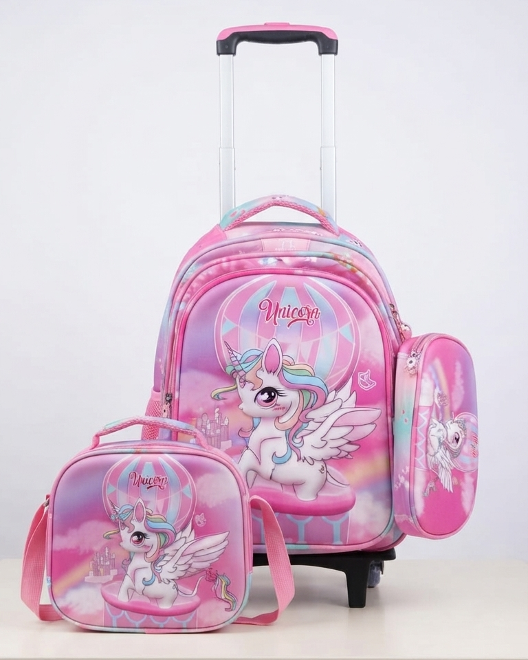 School Trolley Bag 4pc