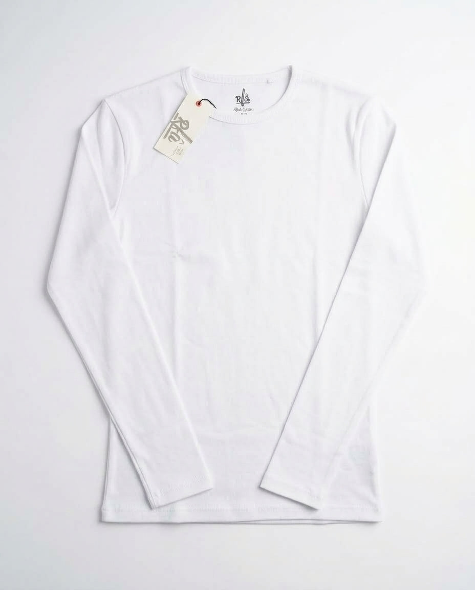 Women Plain Long Sleeves Basic T-shirt