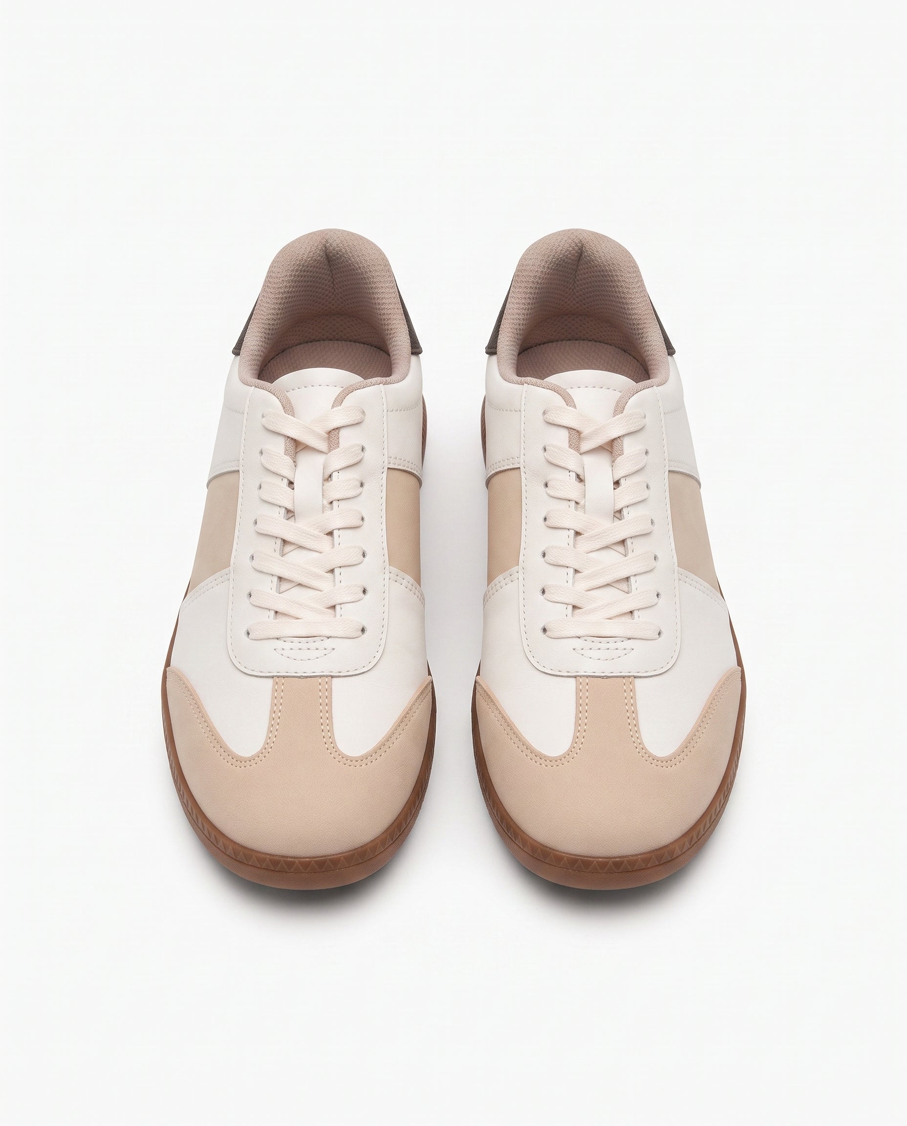 Beige Flat Sneakers