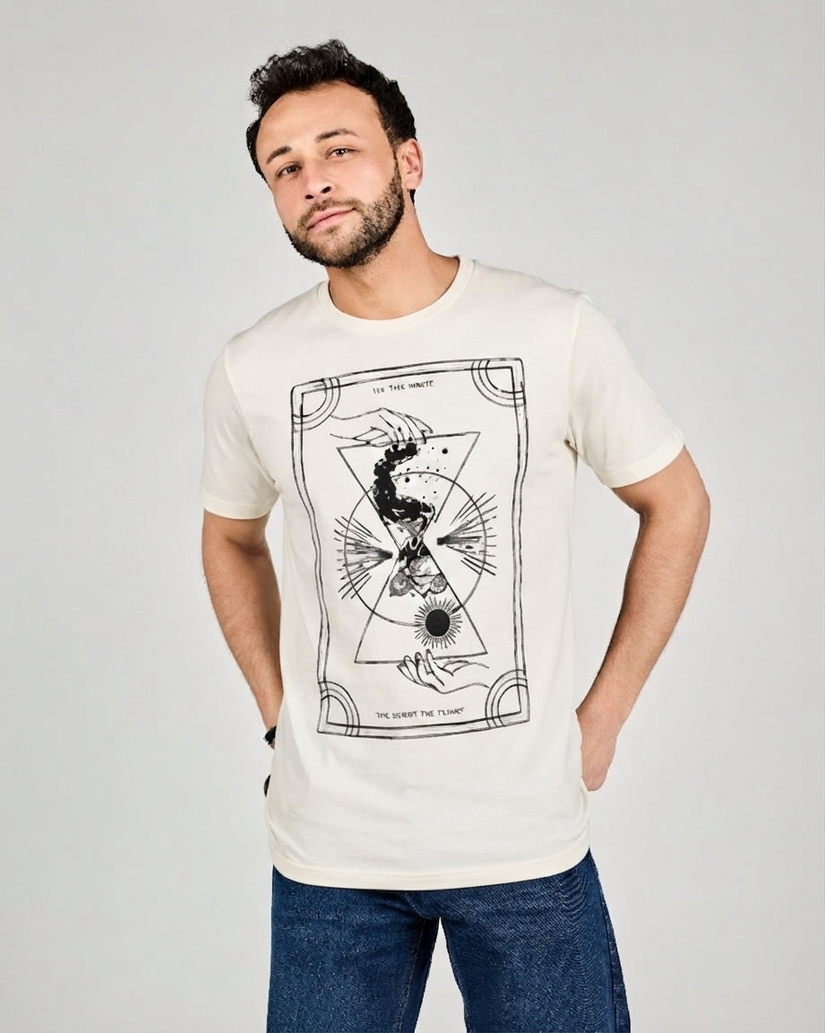 MEN PRINTED THE SUN HALF SLEEVES T-SHIRT