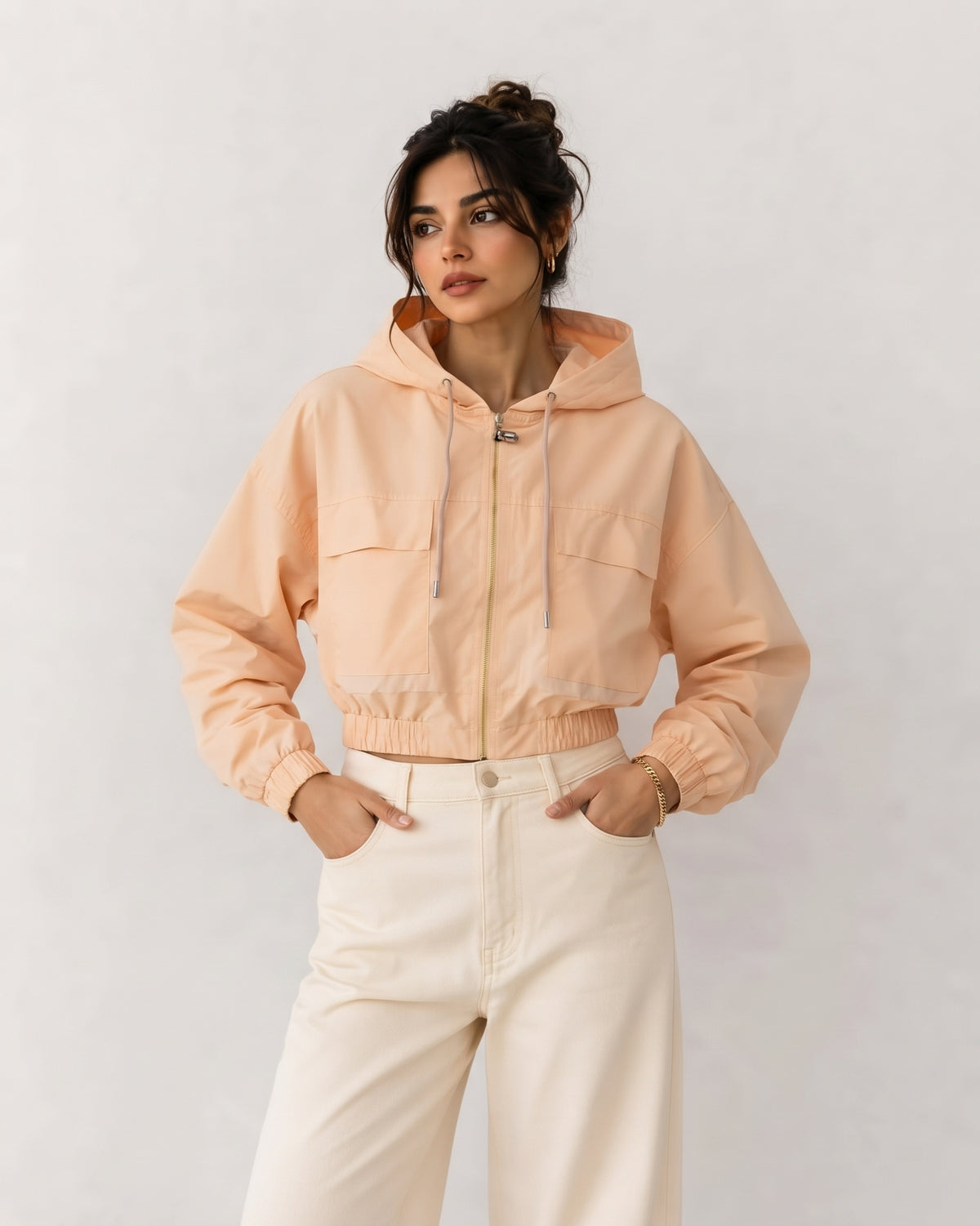 Women Short Parachute  Jacket