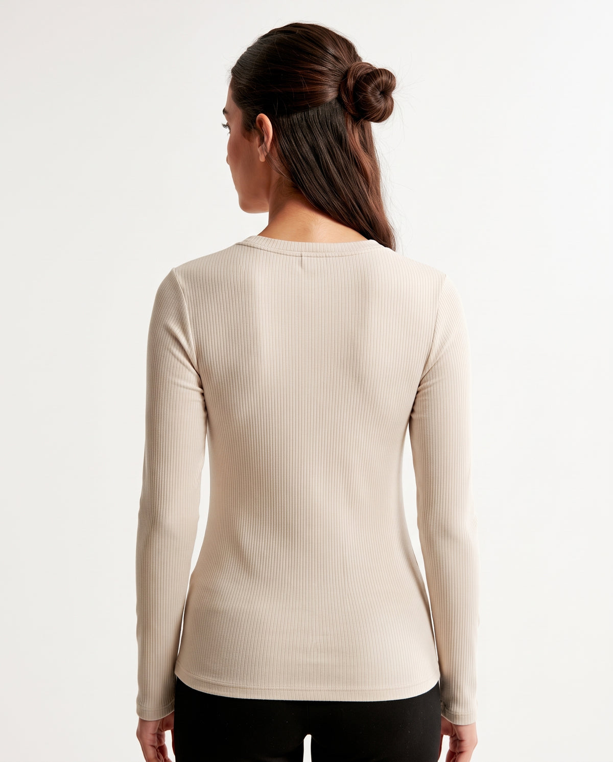 Women Plain Long Sleeves T-Shirt