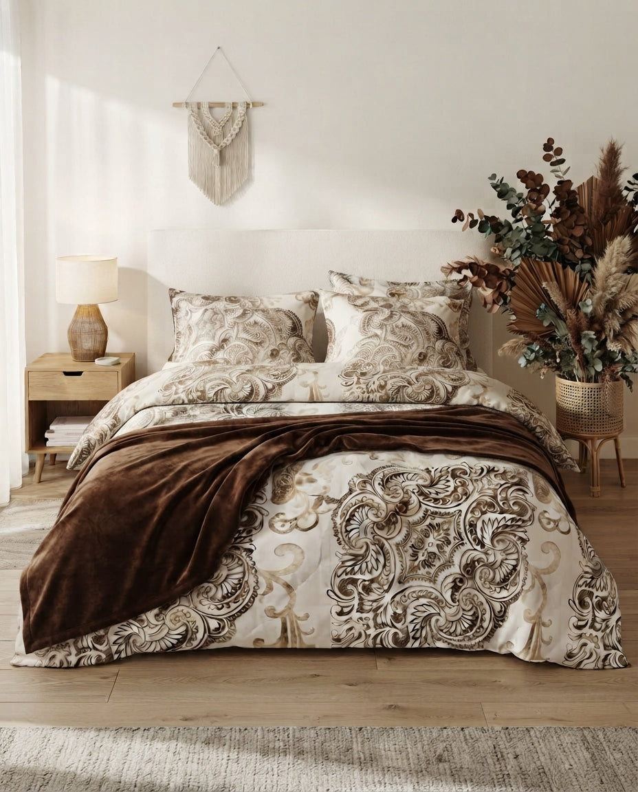 Quilt Double Face Set W/2 Pillow Case