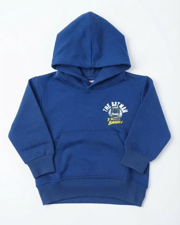 Boys Hodded Printed Batman Sweatshirt