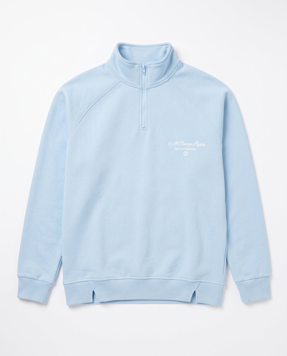Girls Printed Sweatshirt with Half Zipper