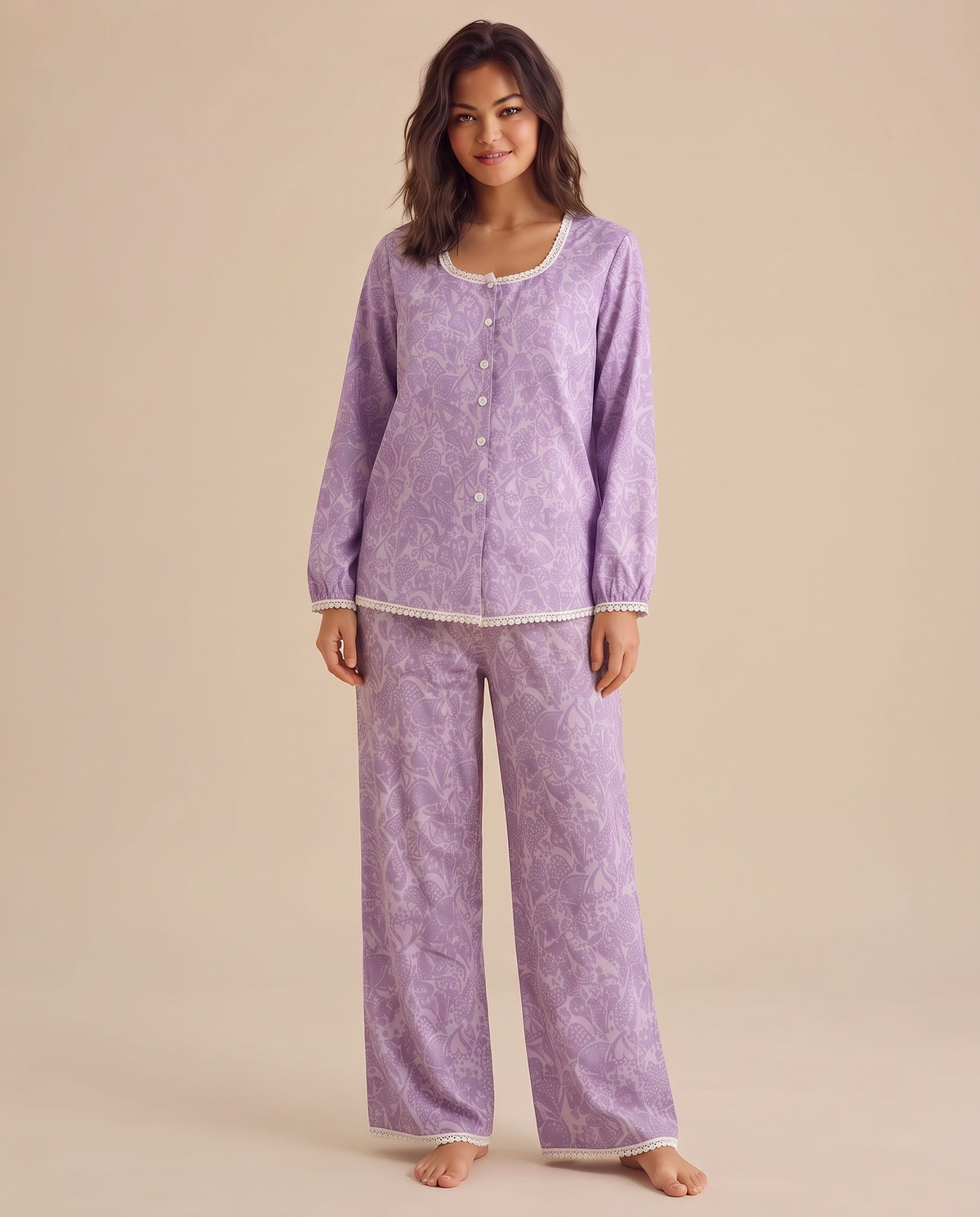 Women Pyjama W/Buttons