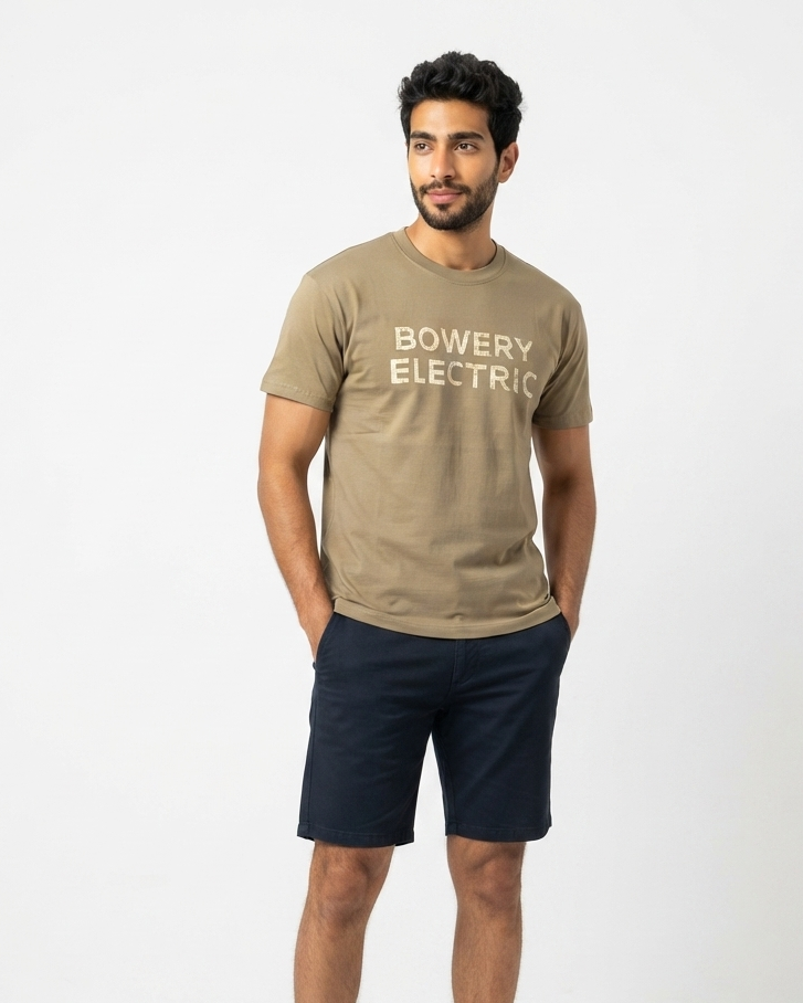 Men Printed Bowery Electric T-Shirt