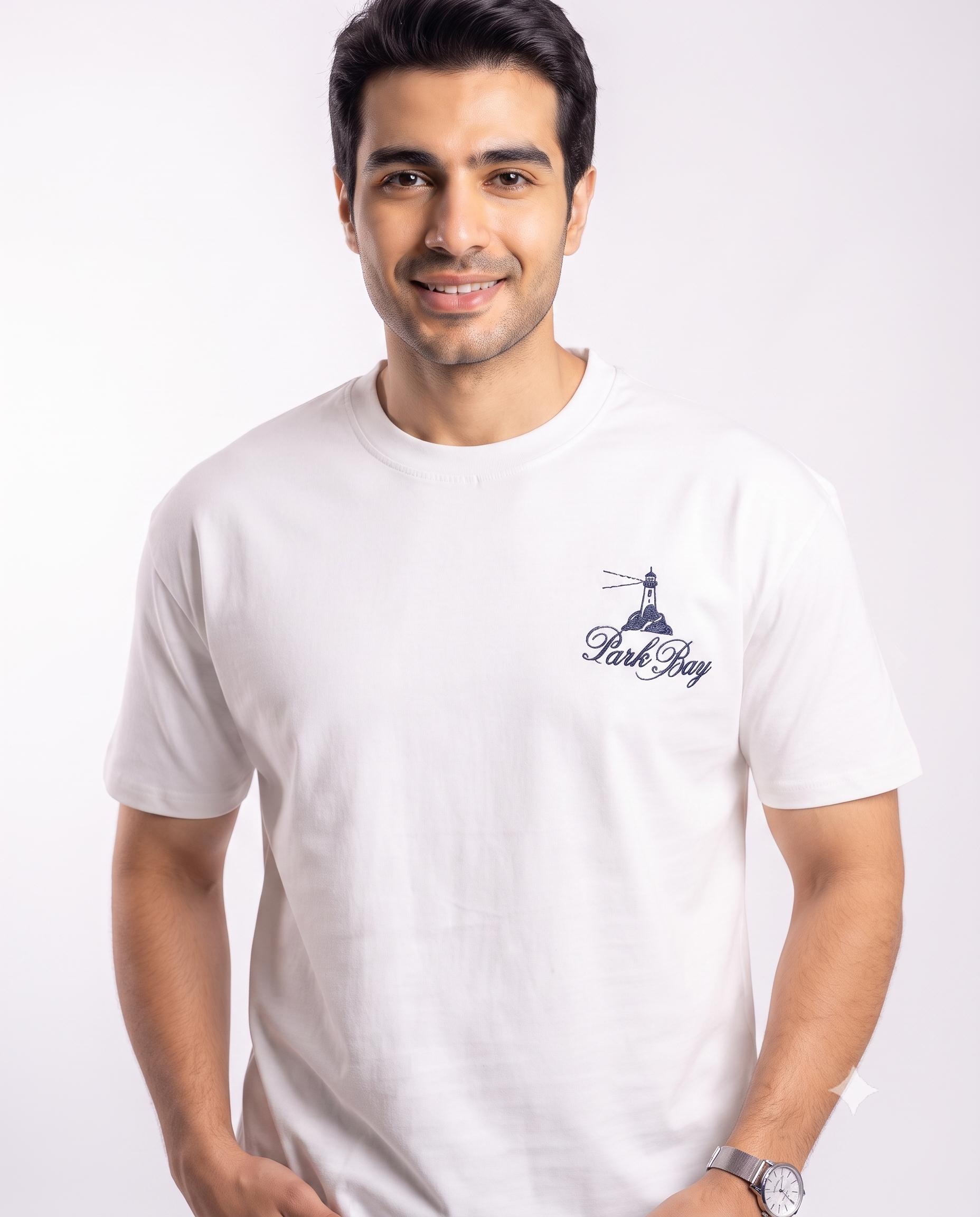 Men Printed Dark Bay Half Sleeves T-shirt