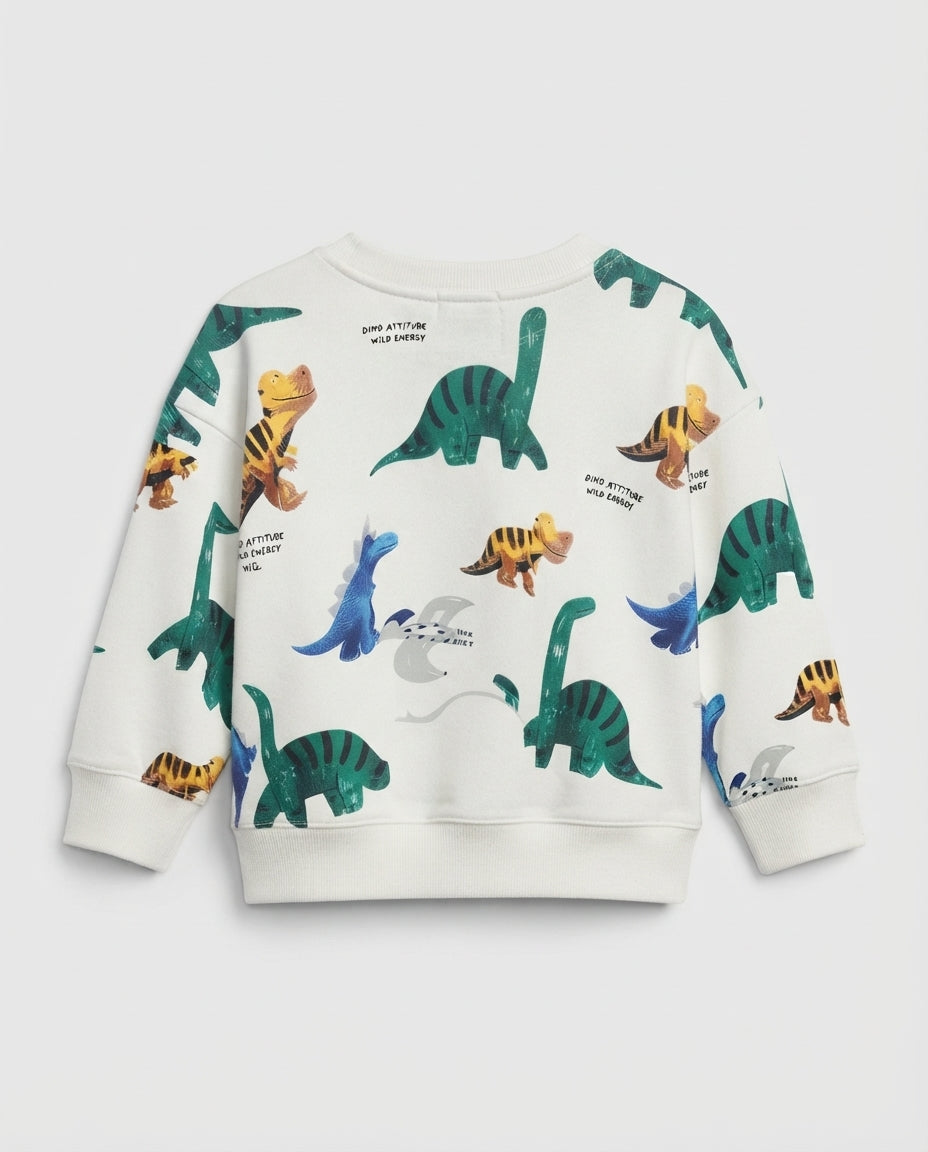 Boys All Over Printed Round Neck Sweatshirt