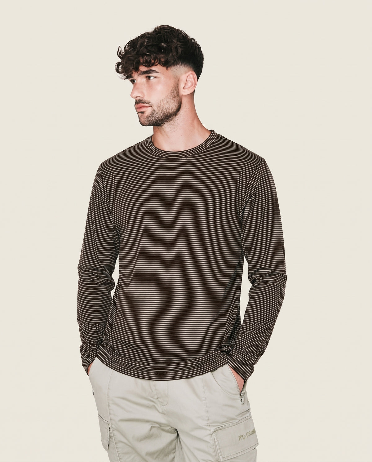 Men Stripped Long Sleeves T-Shirt