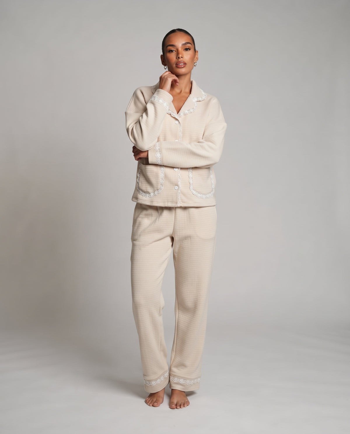 Women Pyjama W/Buttons