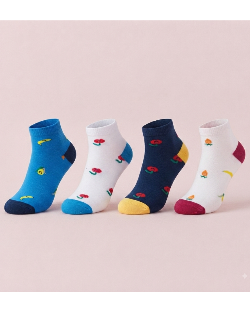 Kids Socket Socks Pack 4pcs