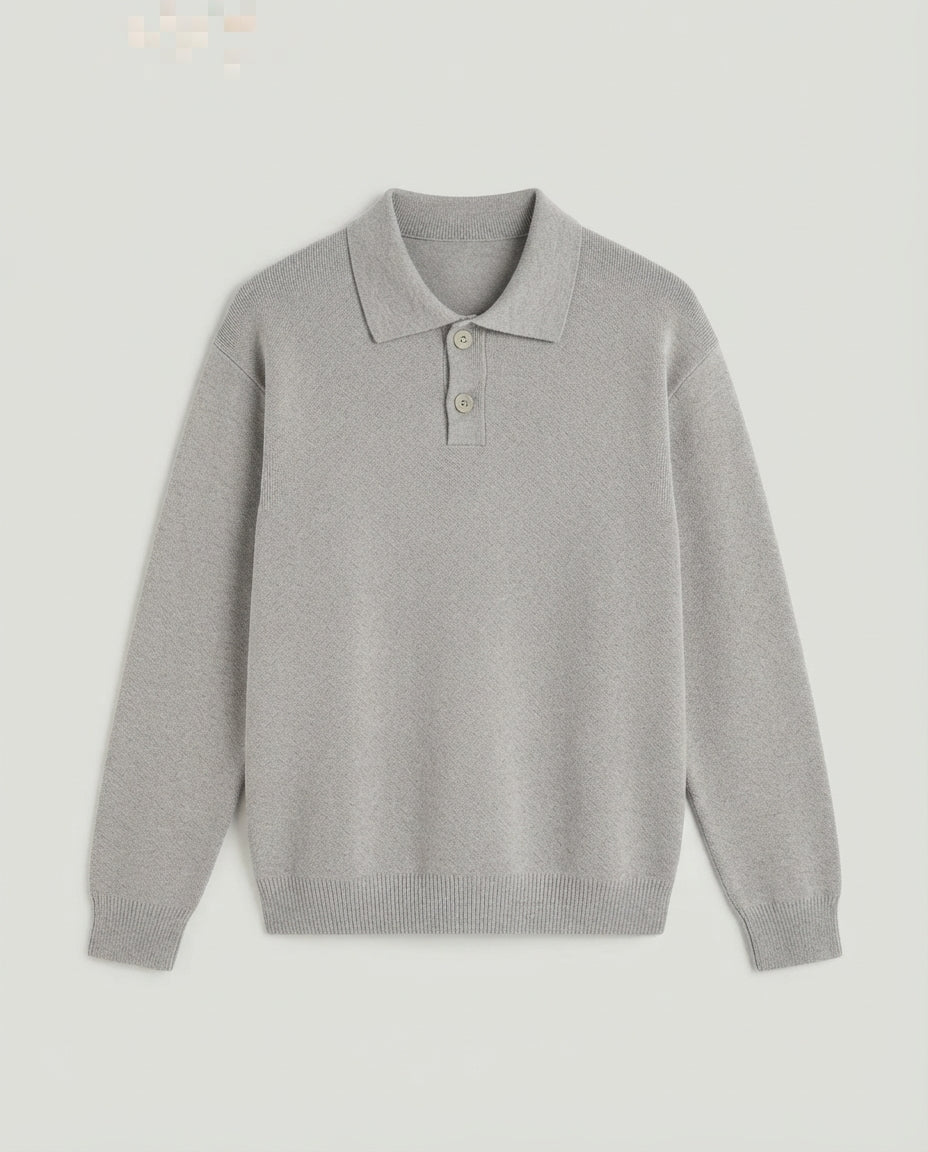 Boys Plain Buttons Pullover 17