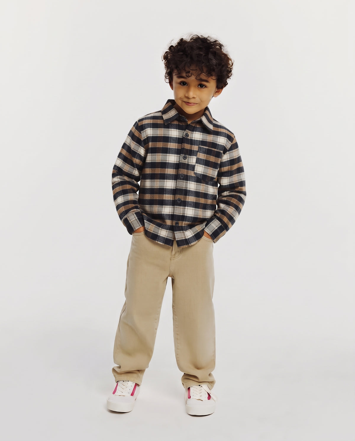 Boys Winter Long Sleeves Shirt W/Pocket
