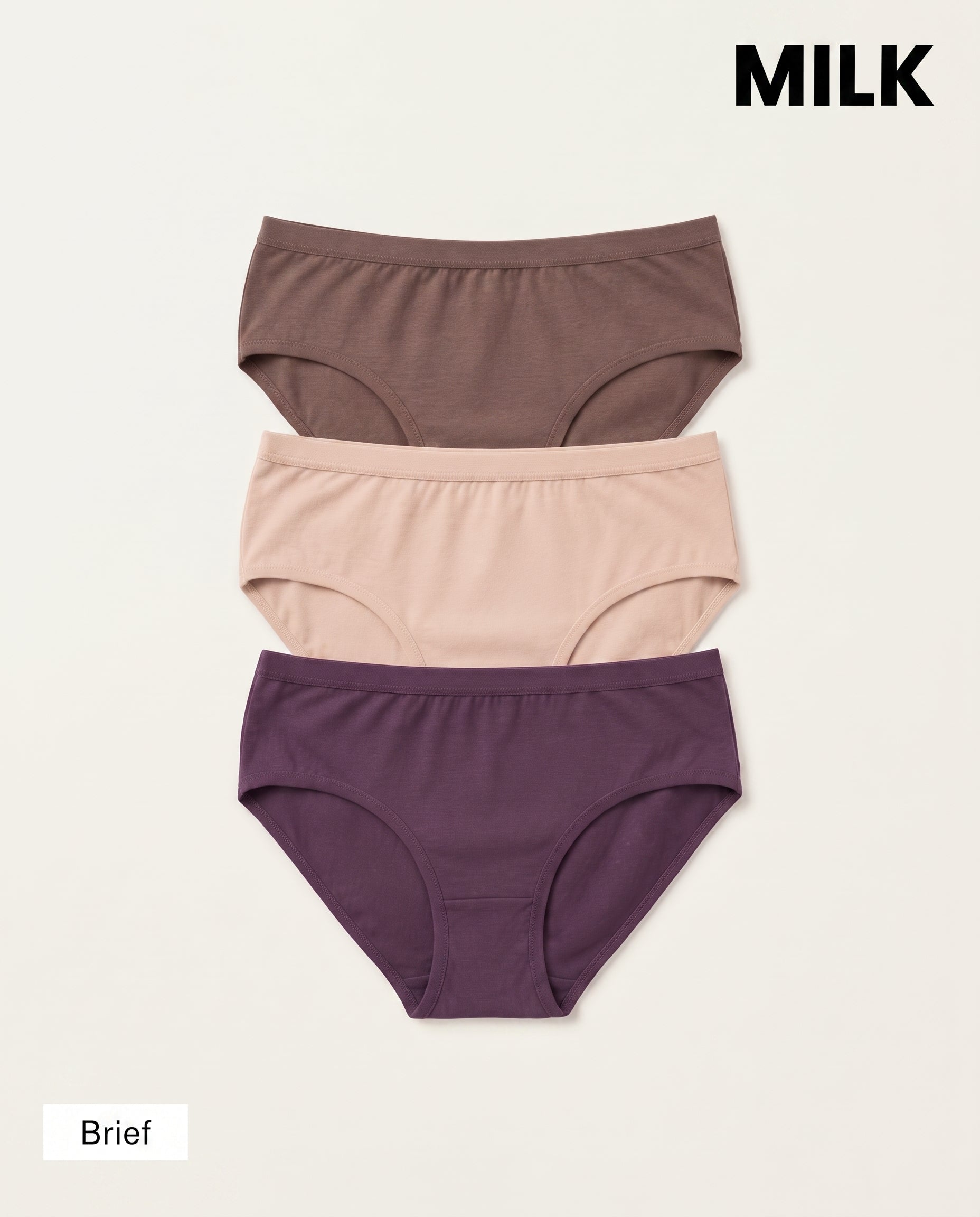 Women Underwear Basic Brief 3pcs