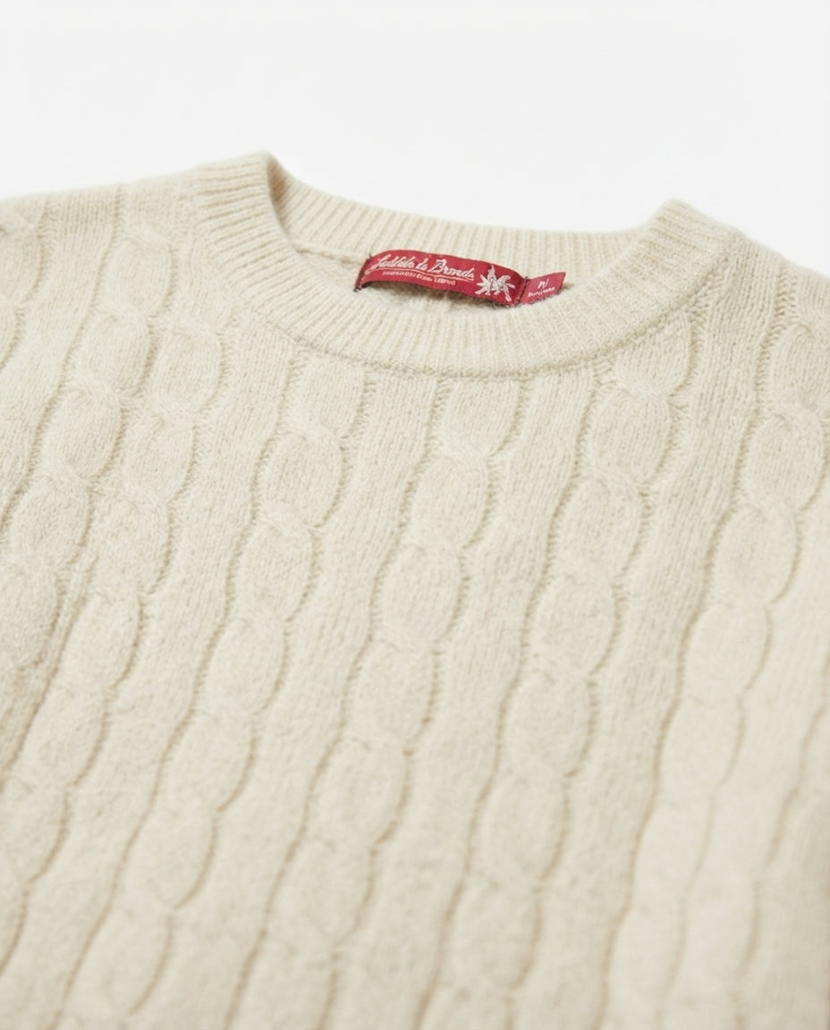 Women Stripped Mohair Pullover