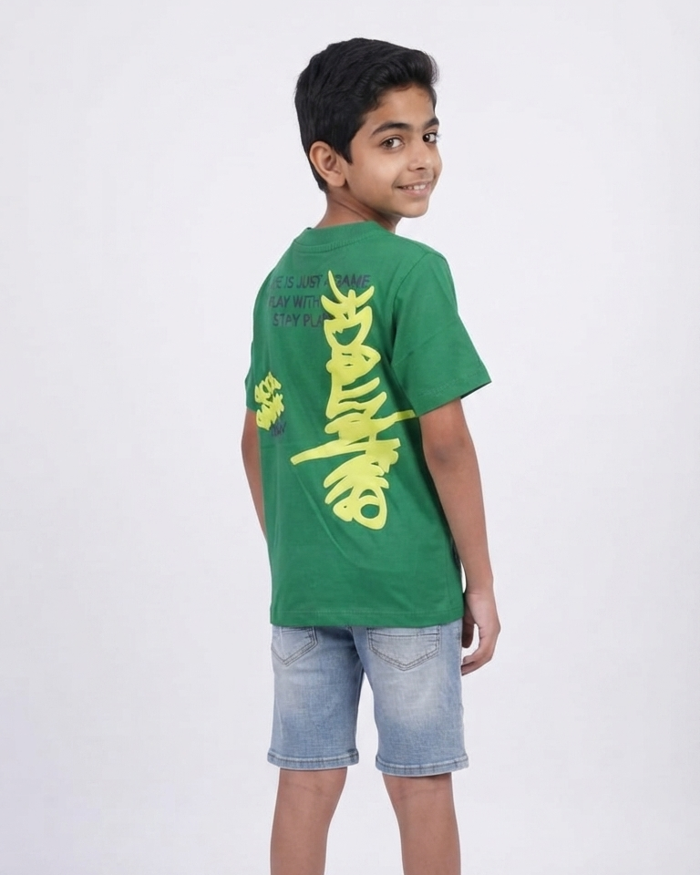 Boys Printed Half Sleeves T-shirt
