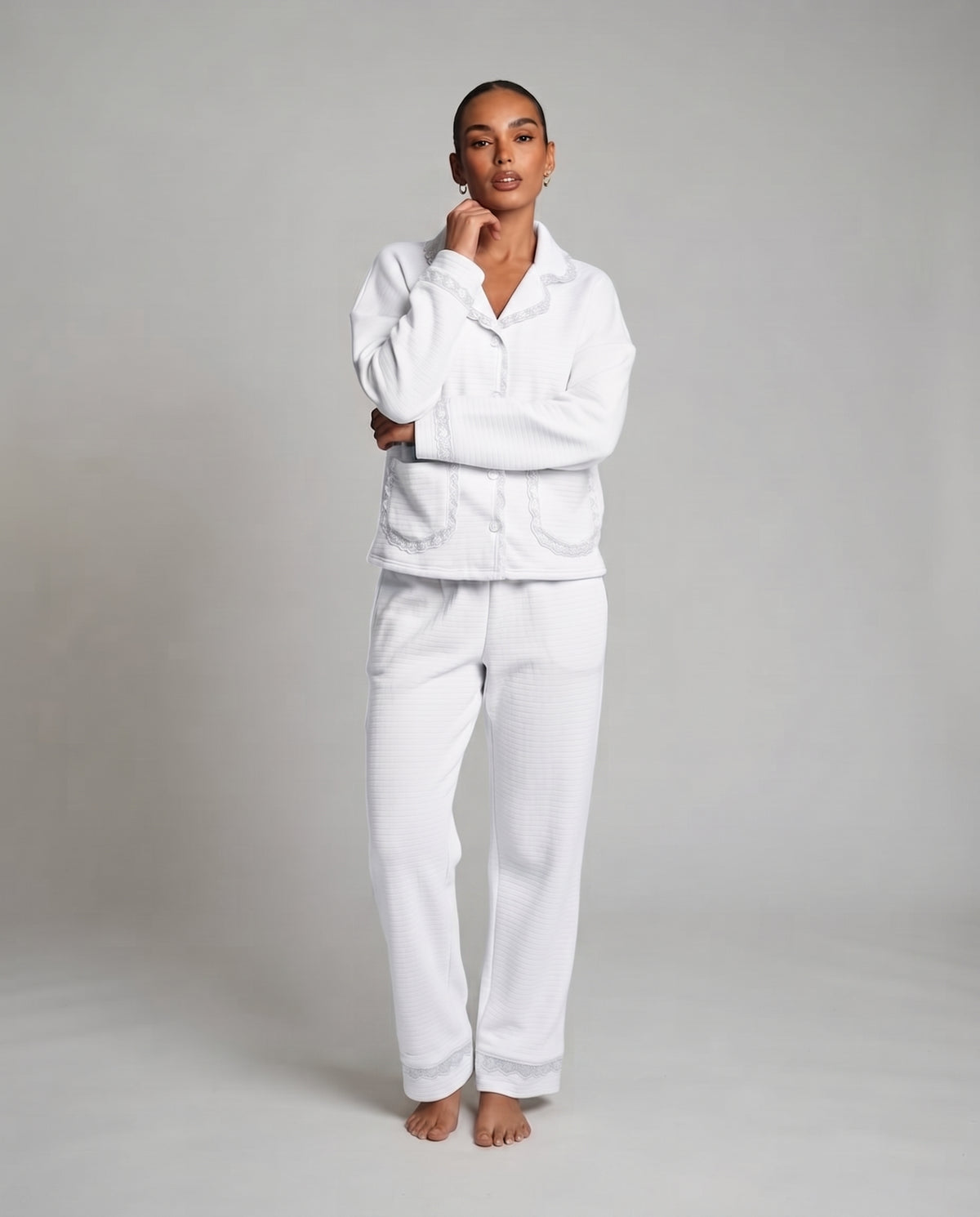Women Pyjama W/Buttons