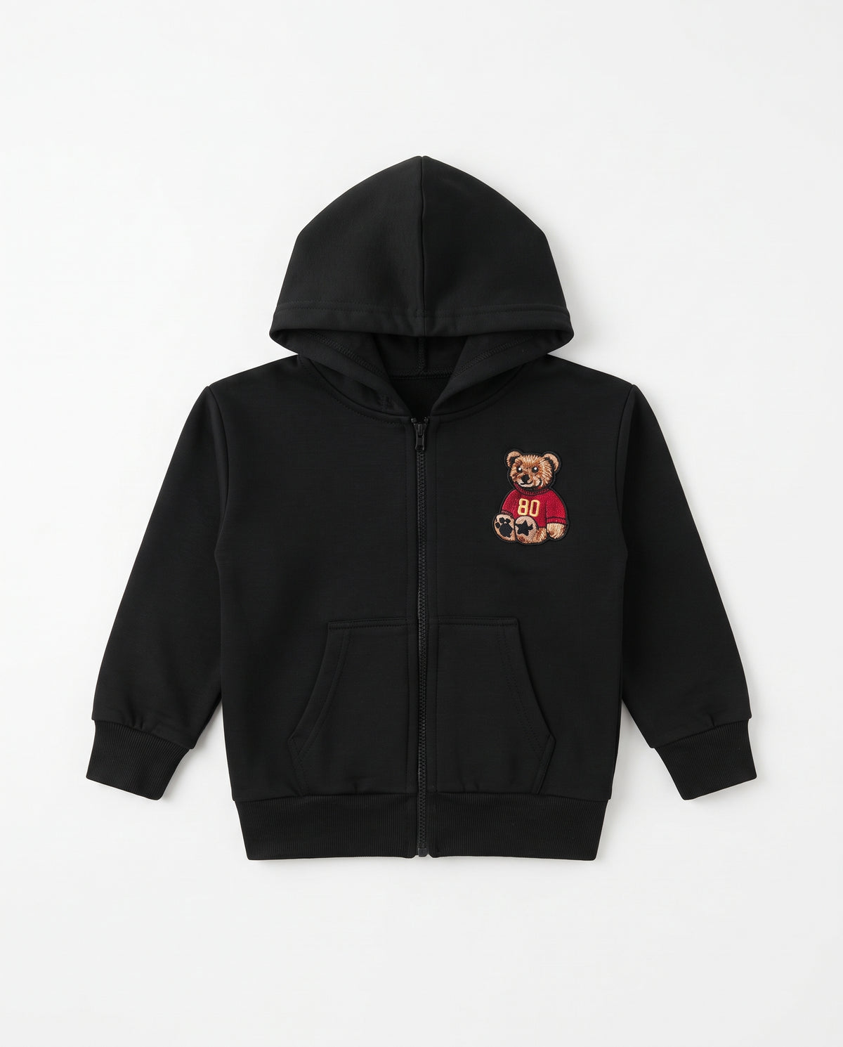 Girls Hodded Printed Sweatshirt W/Zipper