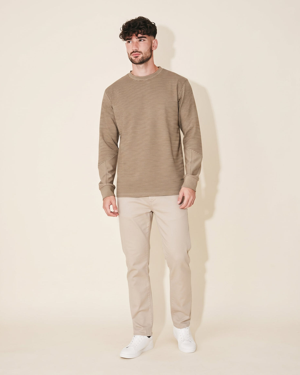 Men Stripped Long Sleeves T-Shirt