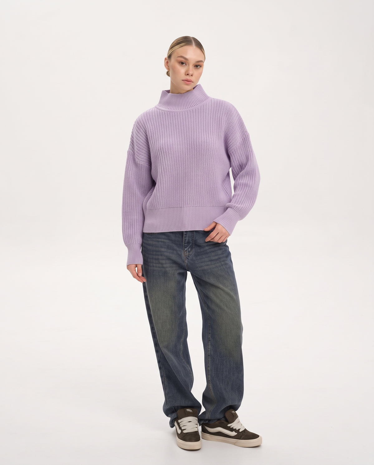 Women Half Cool Neck Pullover 2