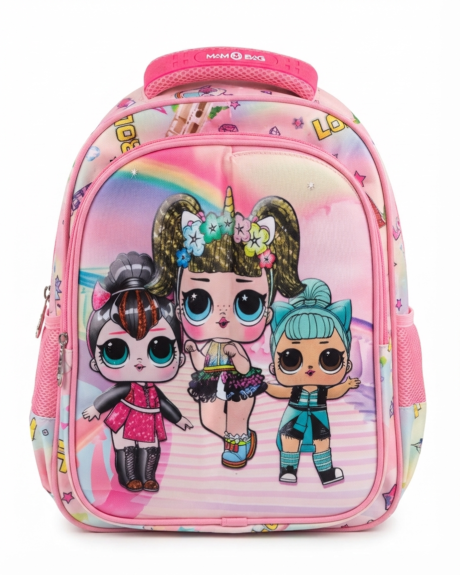 School Backpack 3 Face Designs