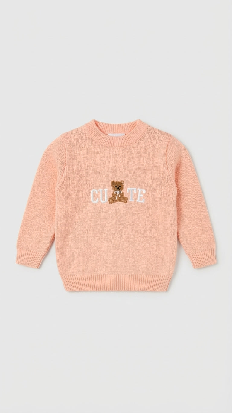 Girls Round Neck Pullover