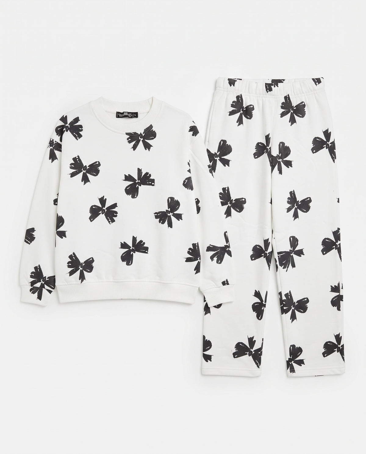 GIRLS PRINTED PYJAMA ROUND NECK
